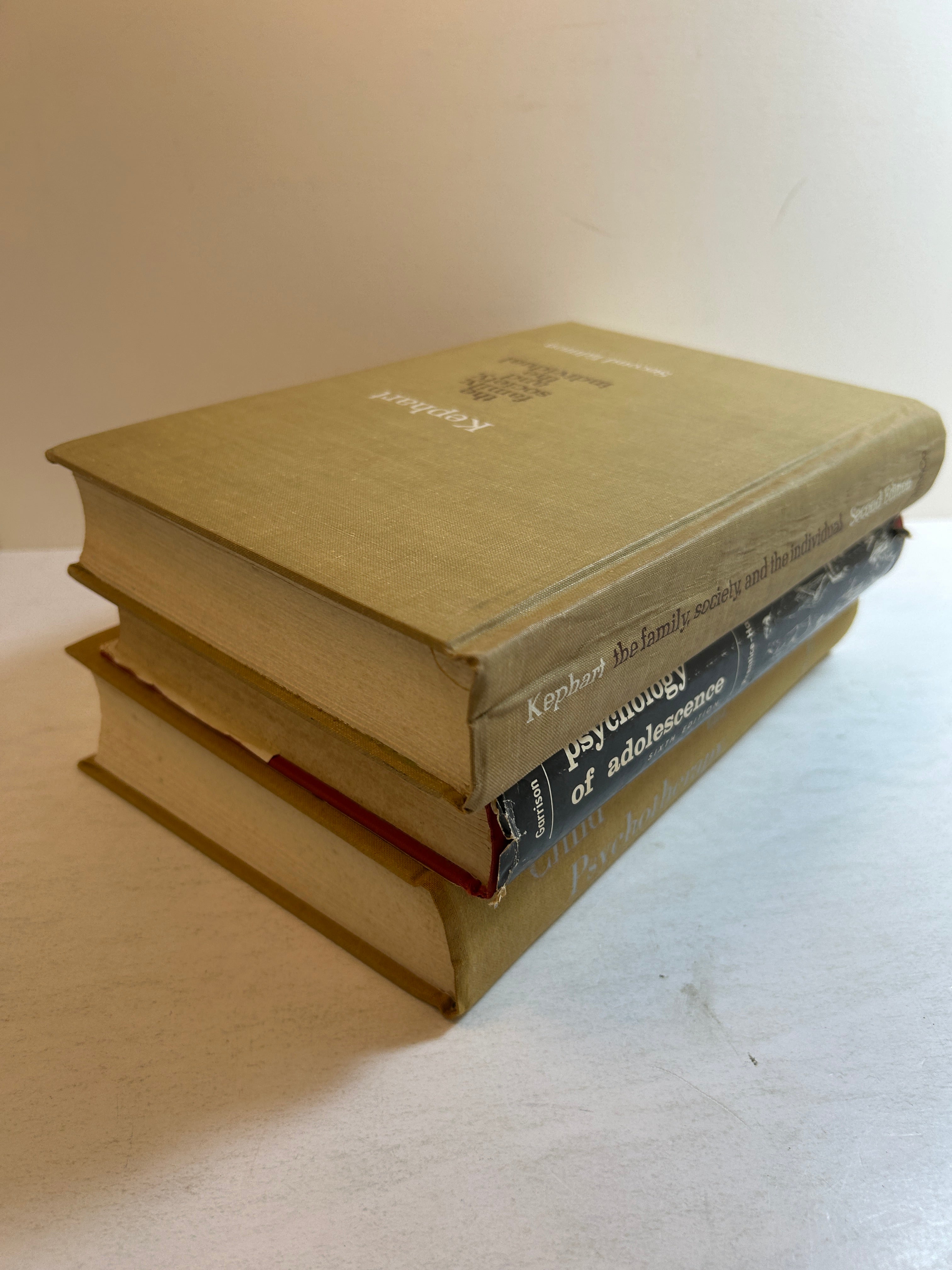 3 Vols: Child Psychology/Psychology of Adolescence/Family Society & Individual