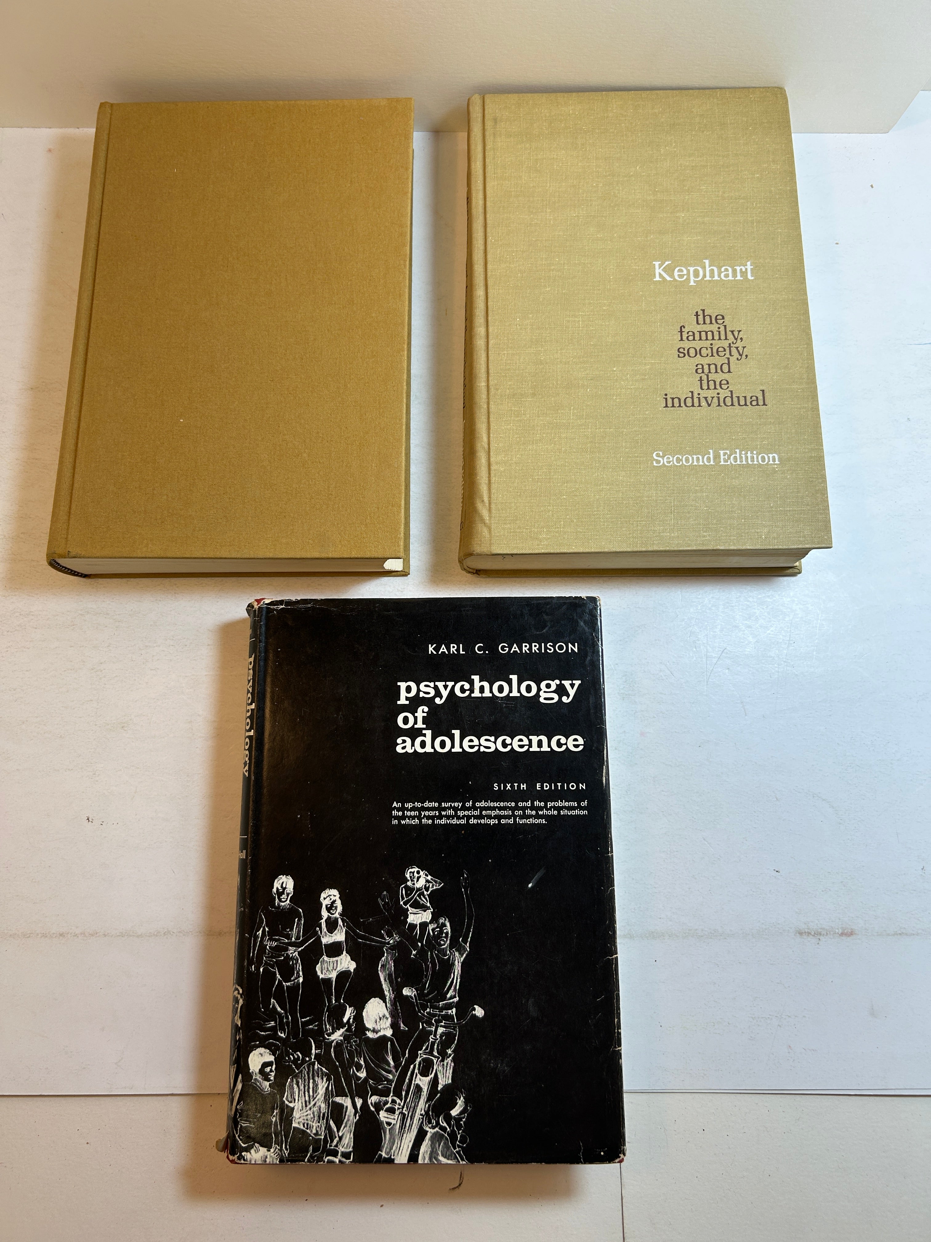 3 Vols: Child Psychology/Psychology of Adolescence/Family Society & Individual