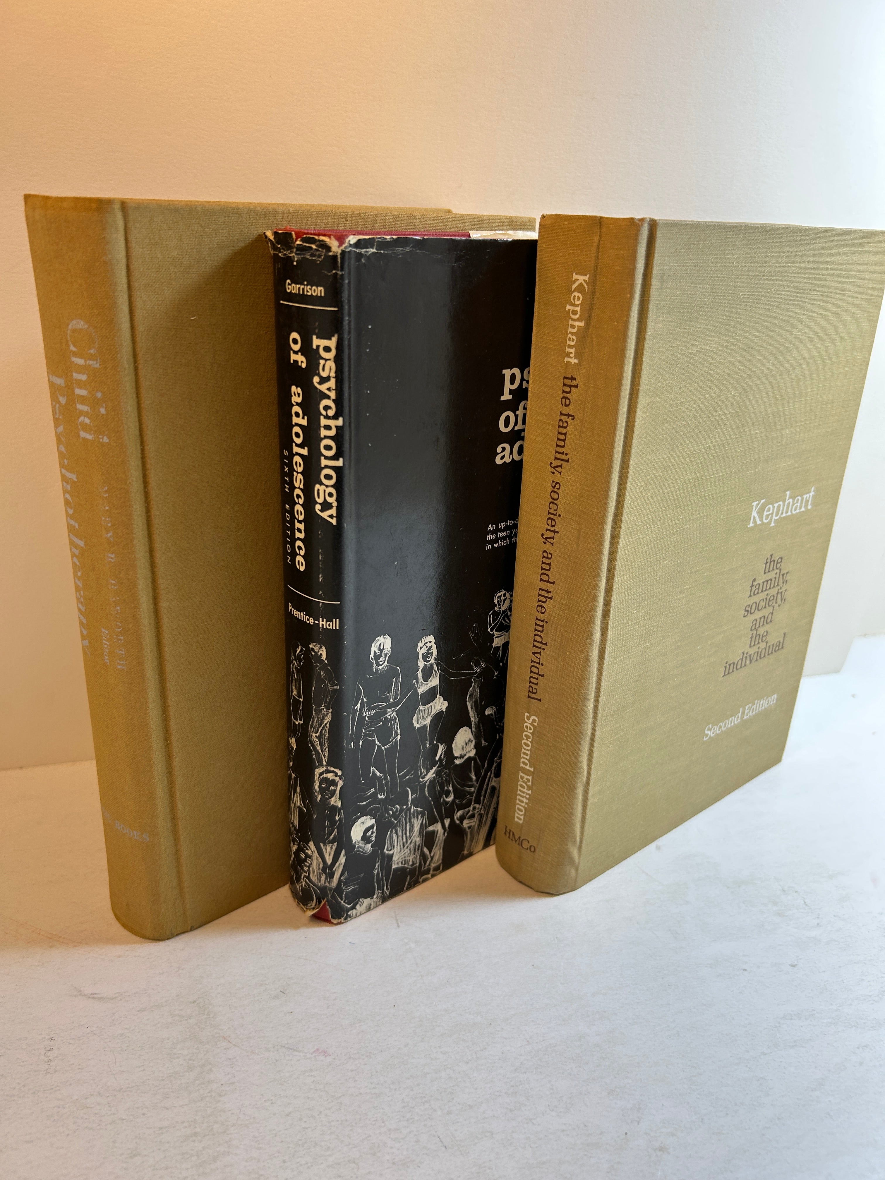 3 Vols: Child Psychology/Psychology of Adolescence/Family Society & Individual