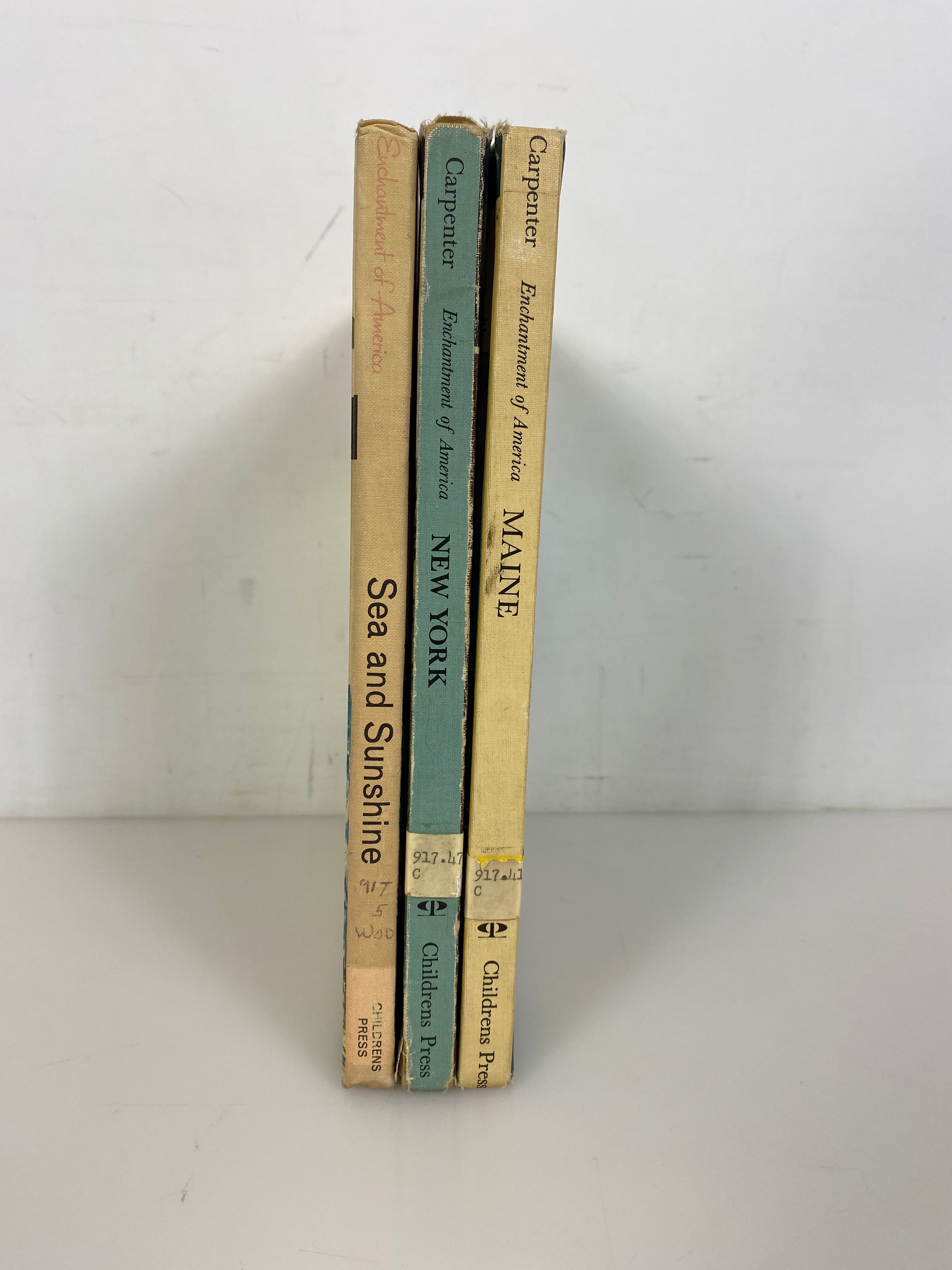 3 Vols: Enchantment of America Maine/New York/Sea & Sunshine Ex-Library HC