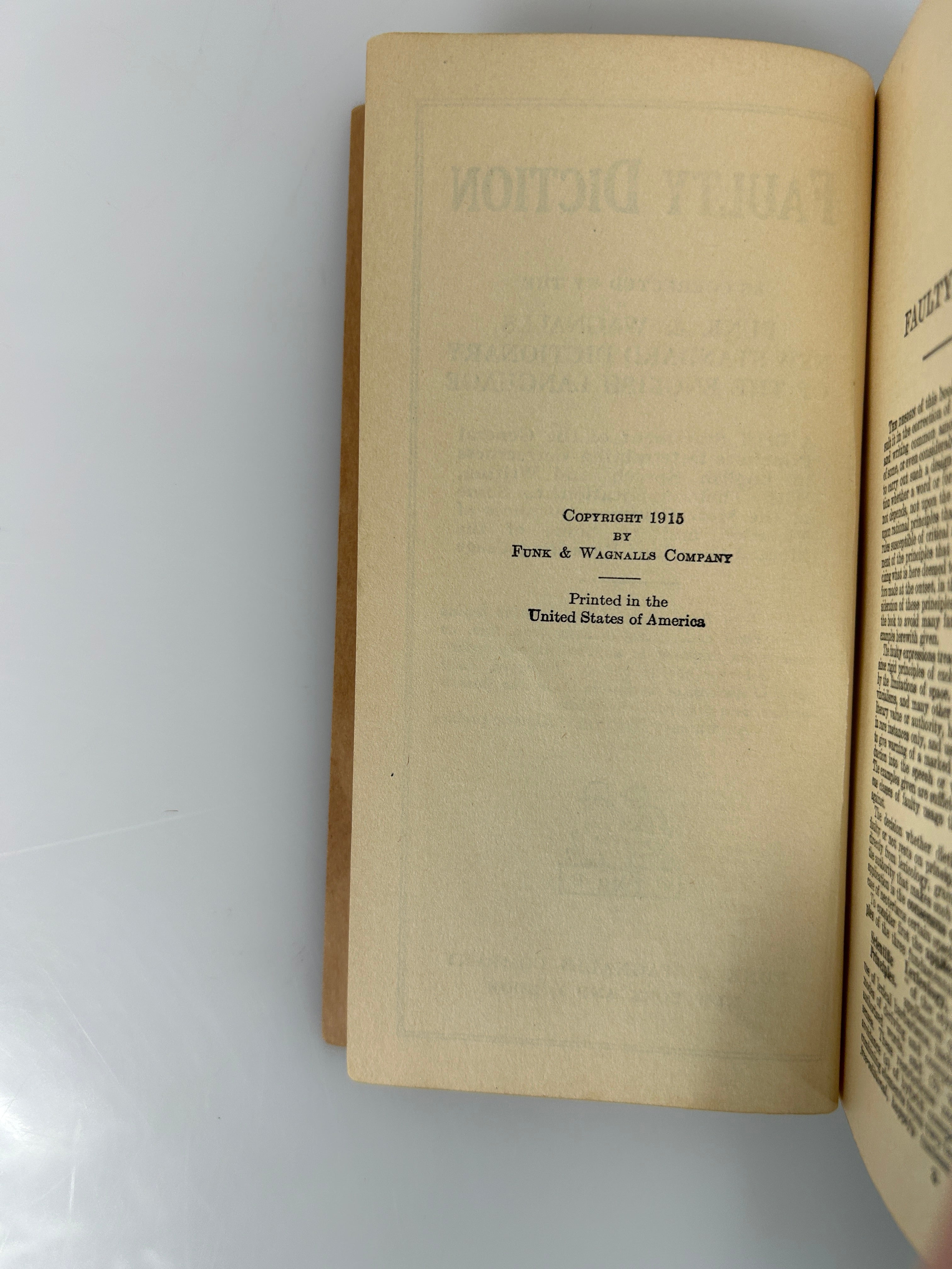 3 Vols: Faulty Diction/Mend Your Speech/Better Say Funk & Wagnalls Booklets 1923