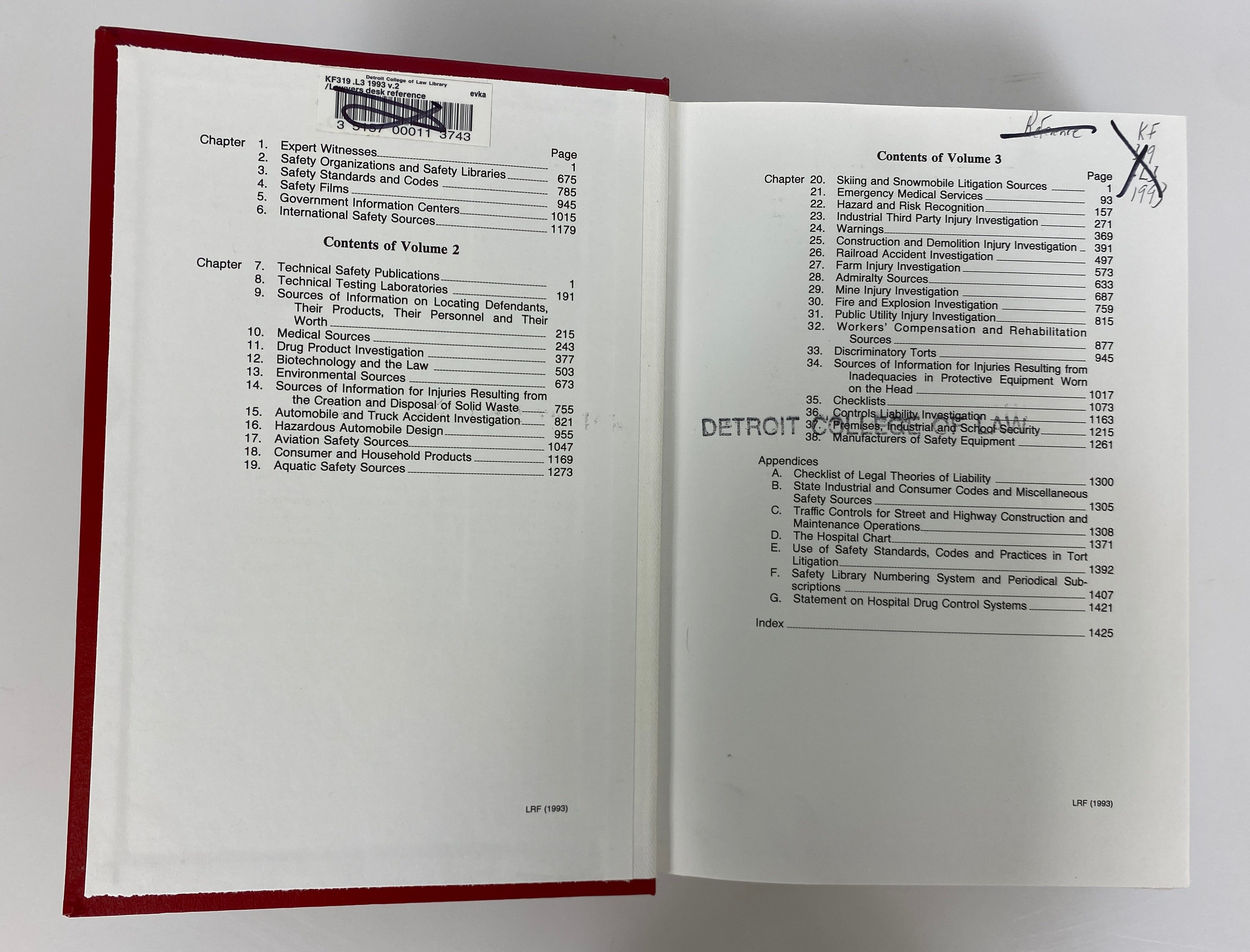 3 Vols: Lawyer's Desk Reference Philo/Philo 1993 8th Edition Ex-Library HC