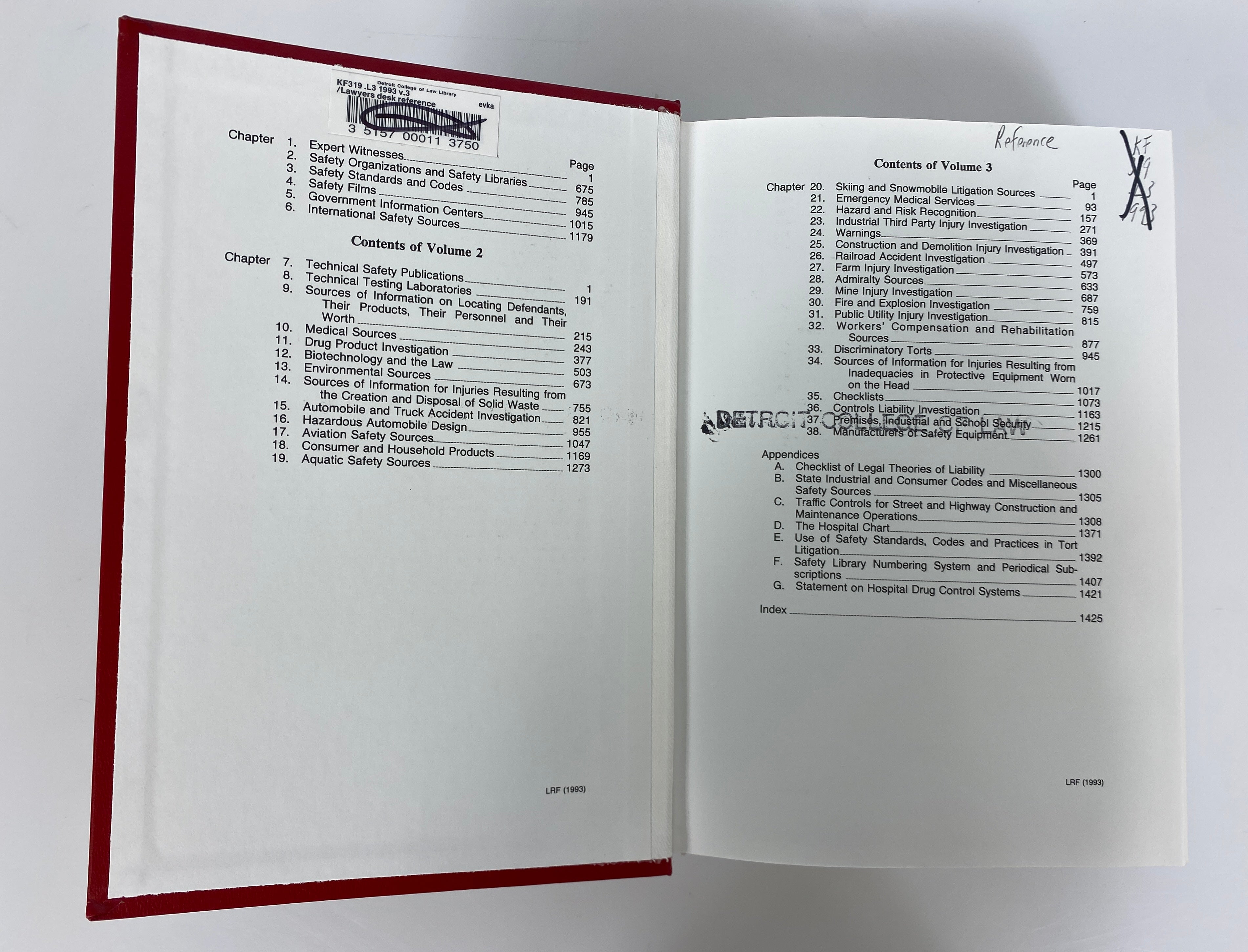 3 Vols: Lawyer's Desk Reference Philo/Philo 1993 8th Edition Ex-Library HC