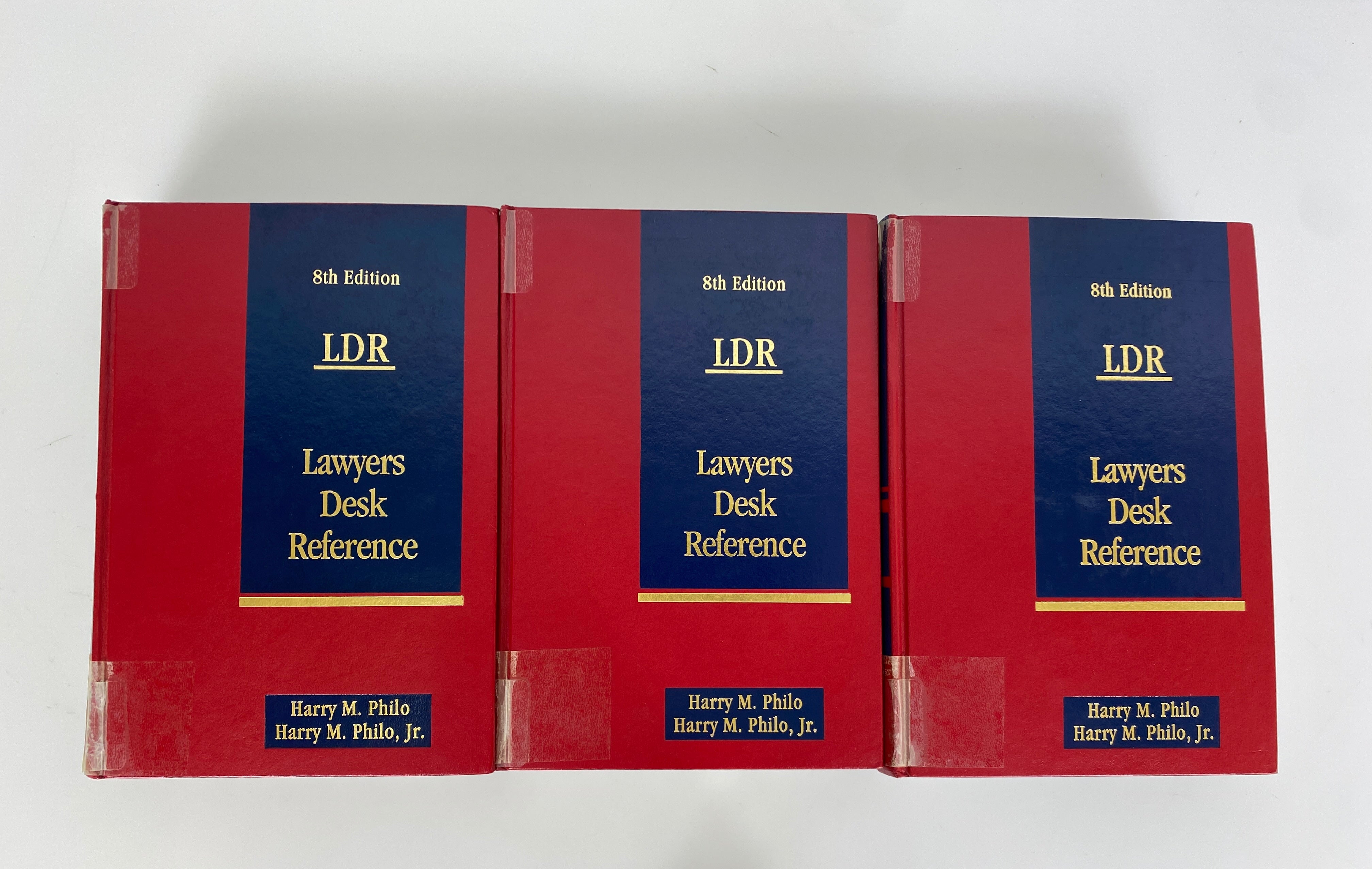 3 Vols: Lawyer's Desk Reference Philo/Philo 1993 8th Edition Ex-Library HC