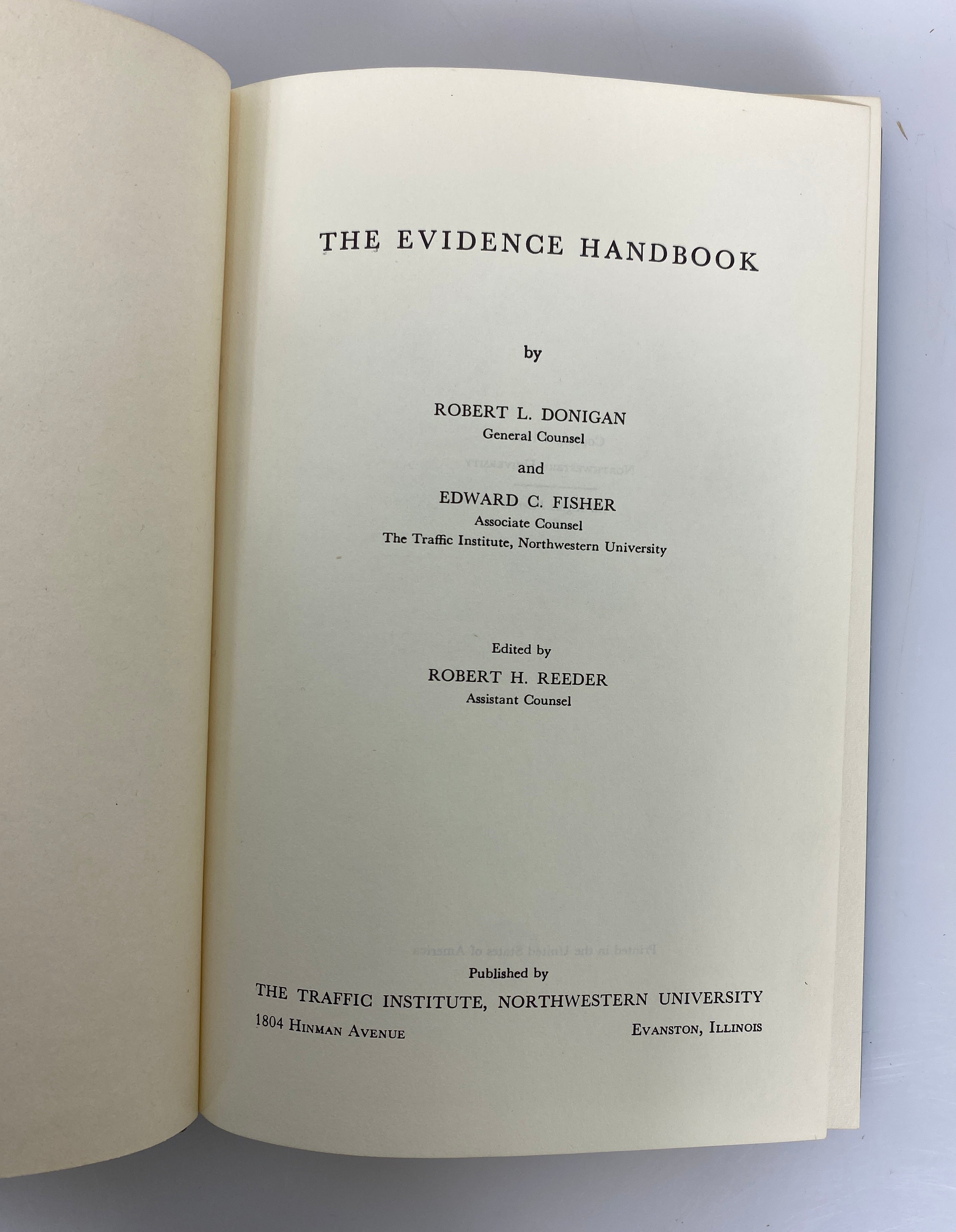 3 Vols: Police in Community/Patrol Administration/Evidence Handbook 1961-75 HC