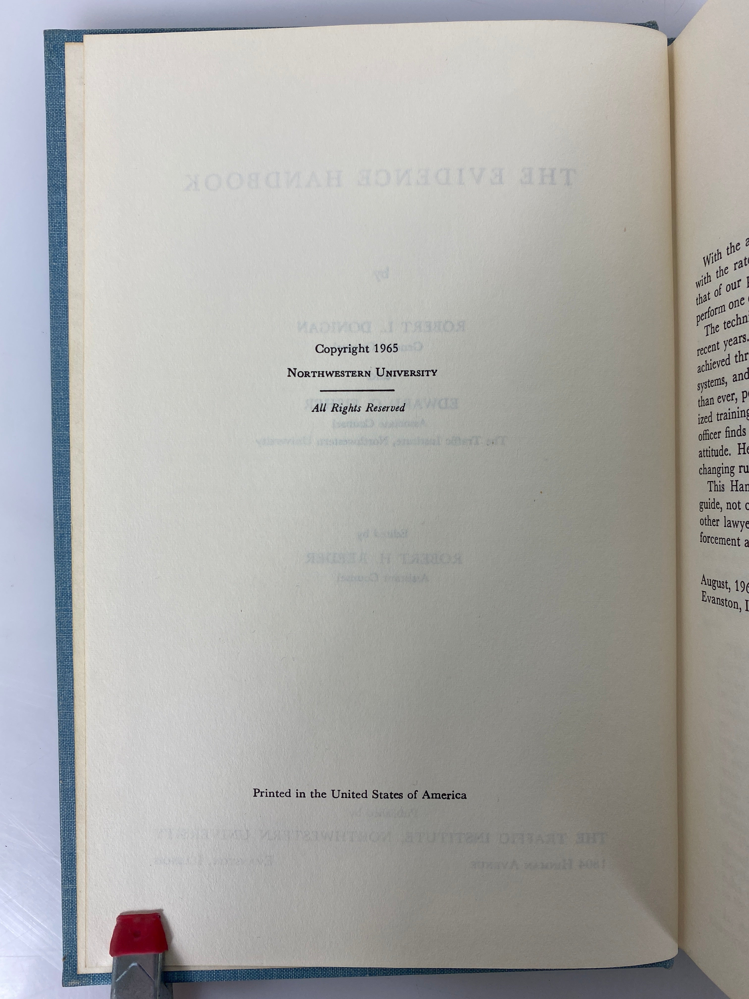 3 Vols: Police in Community/Patrol Administration/Evidence Handbook 1961-75 HC