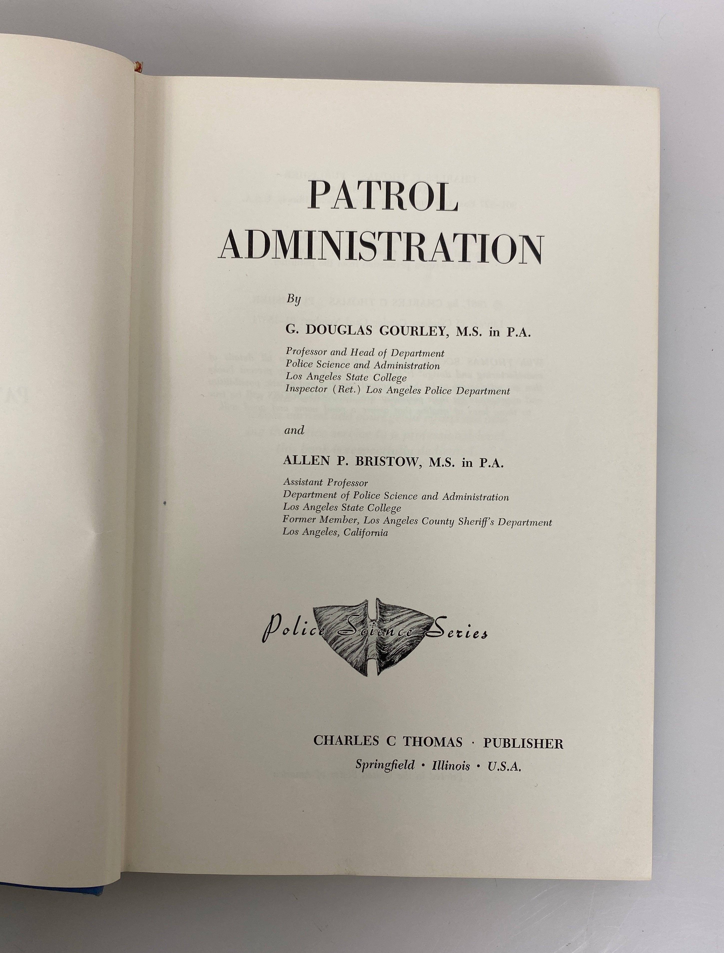 3 Vols: Police in Community/Patrol Administration/Evidence Handbook 1961-75 HC