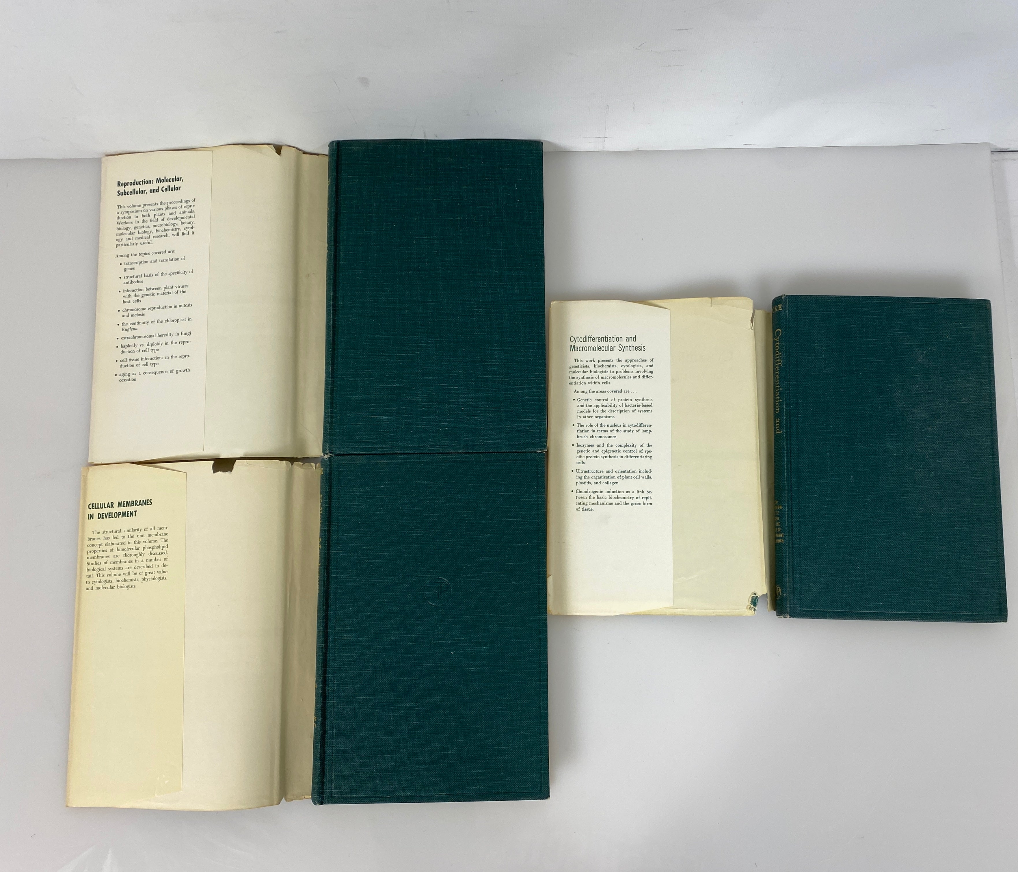 3 Vols: Symposium of the Society for Study of Development & Growth 1963-65 HCDJ
