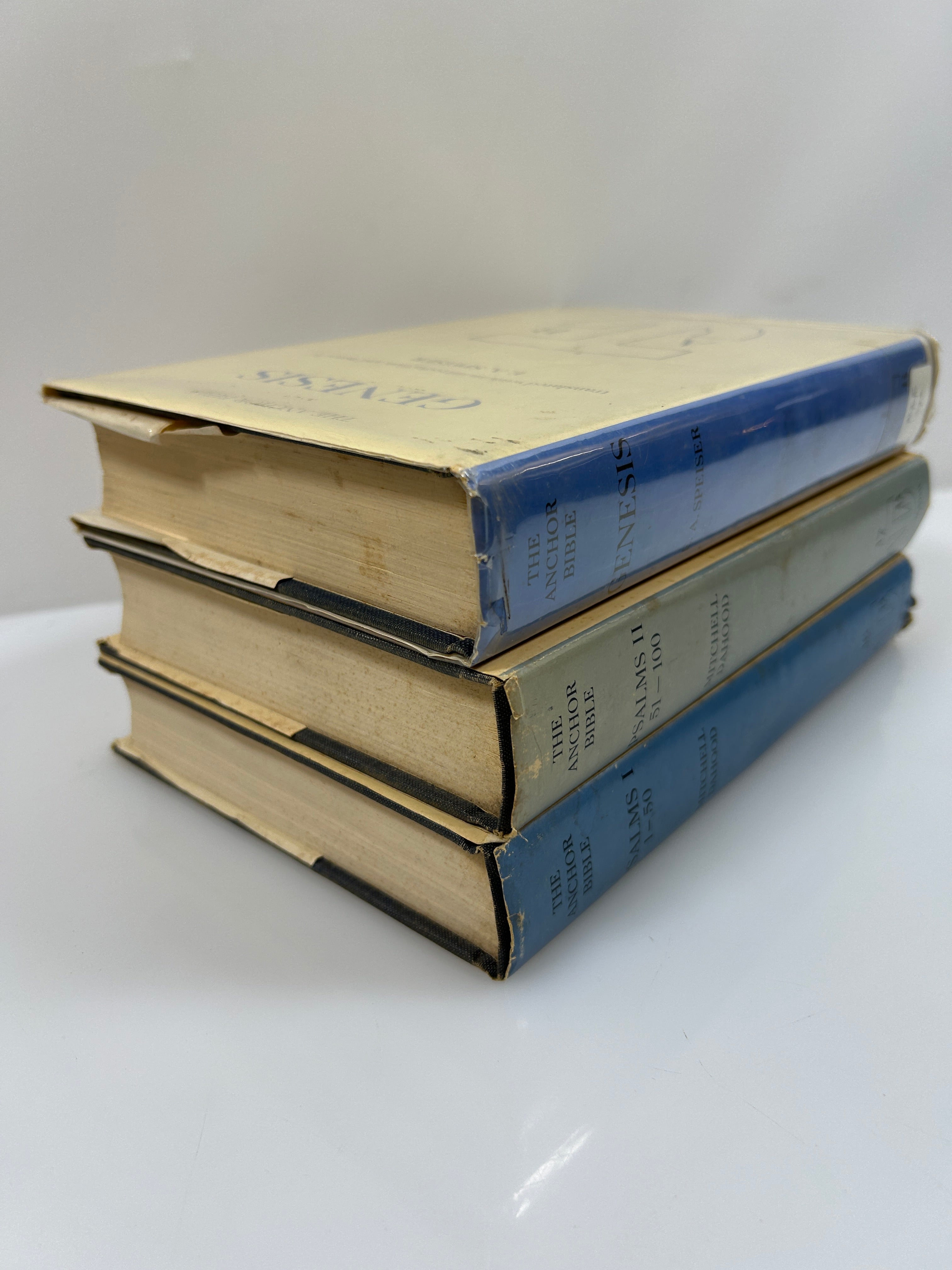 3 Vols: The Anchor Bible Genesis/Psalms I and II 1964-1970 HC DJ