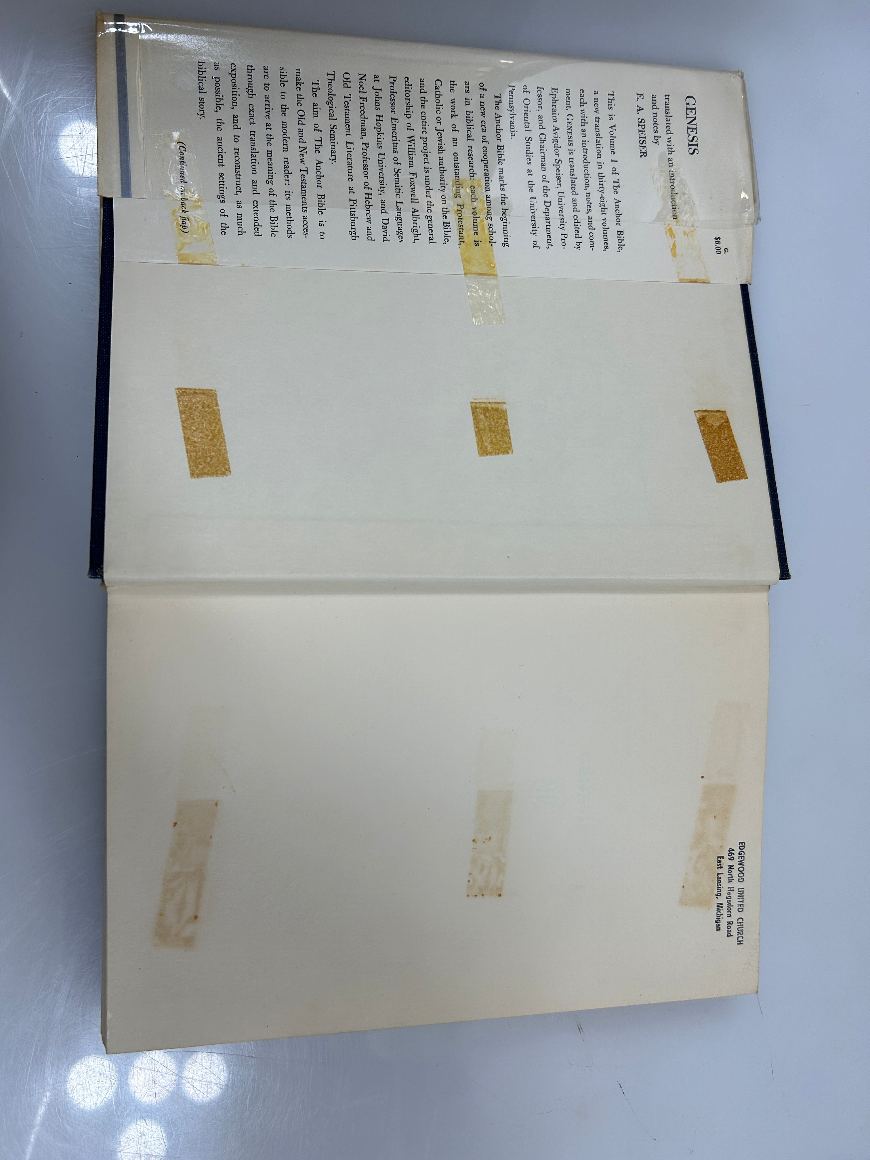 3 Vols: The Anchor Bible Genesis/Psalms I and II 1964-1970 HC DJ