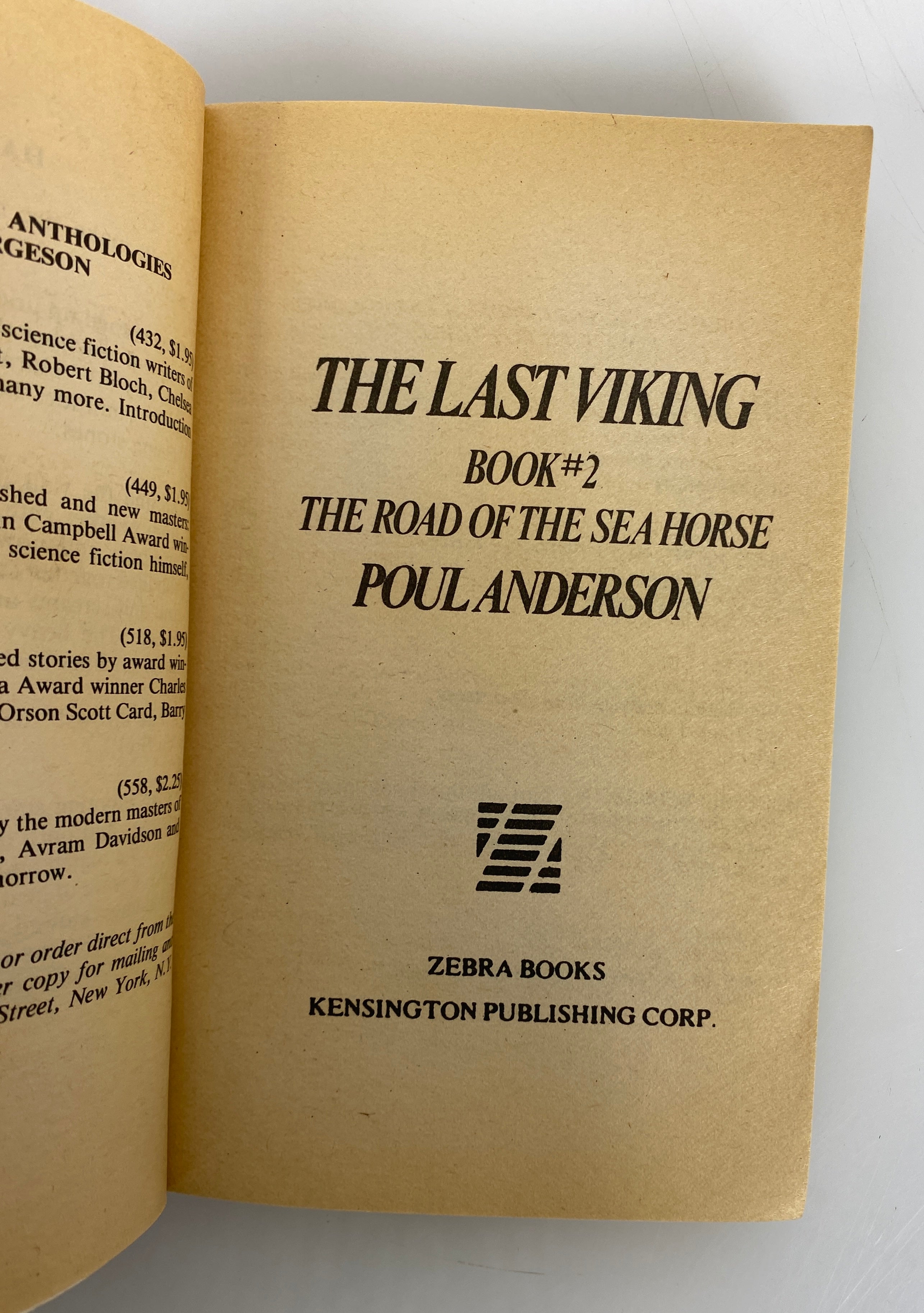 3 Vols: The Last Viking by Poul Anderson (1-3) 1980 SC