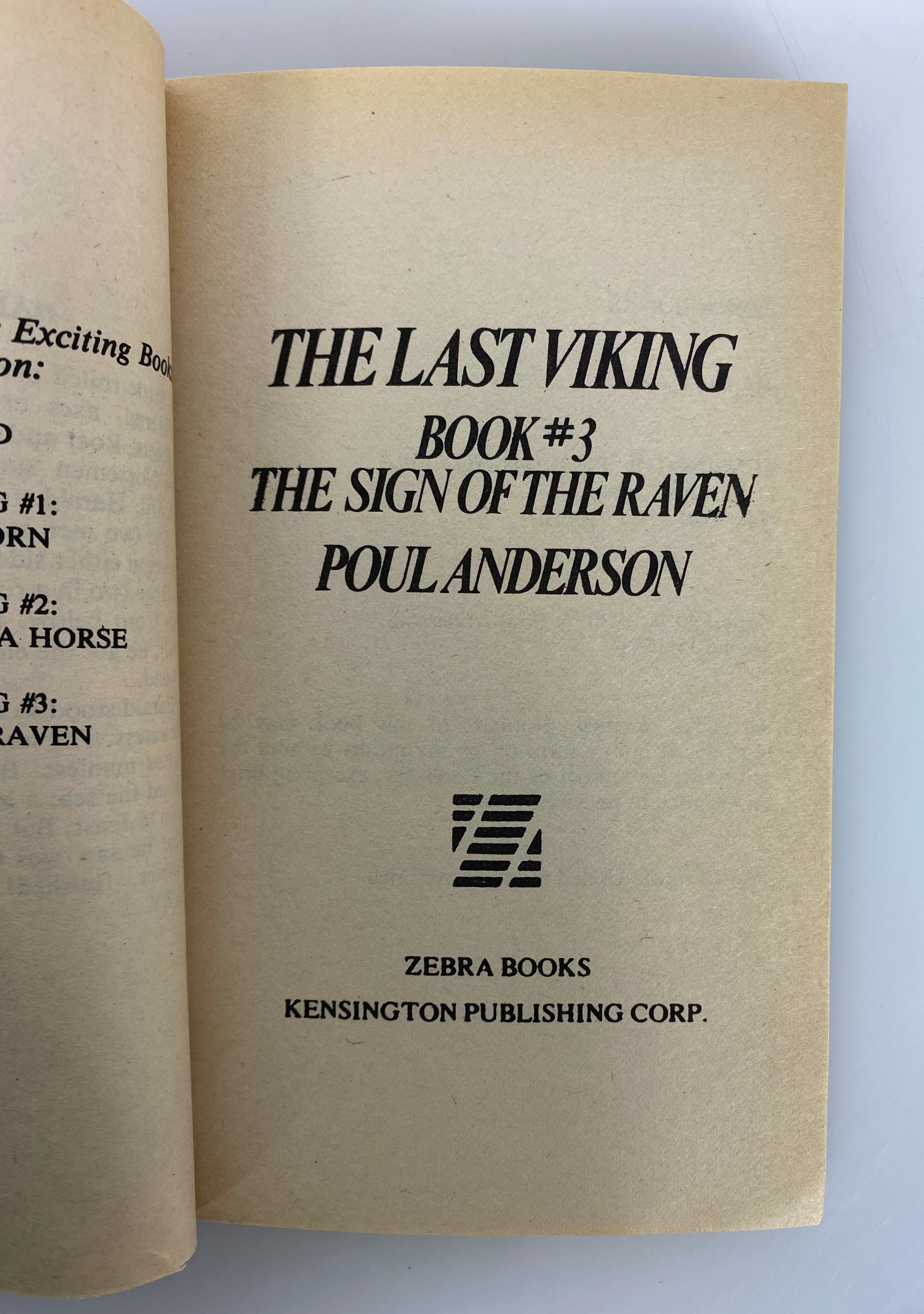 3 Vols: The Last Viking by Poul Anderson (1-3) 1980 SC