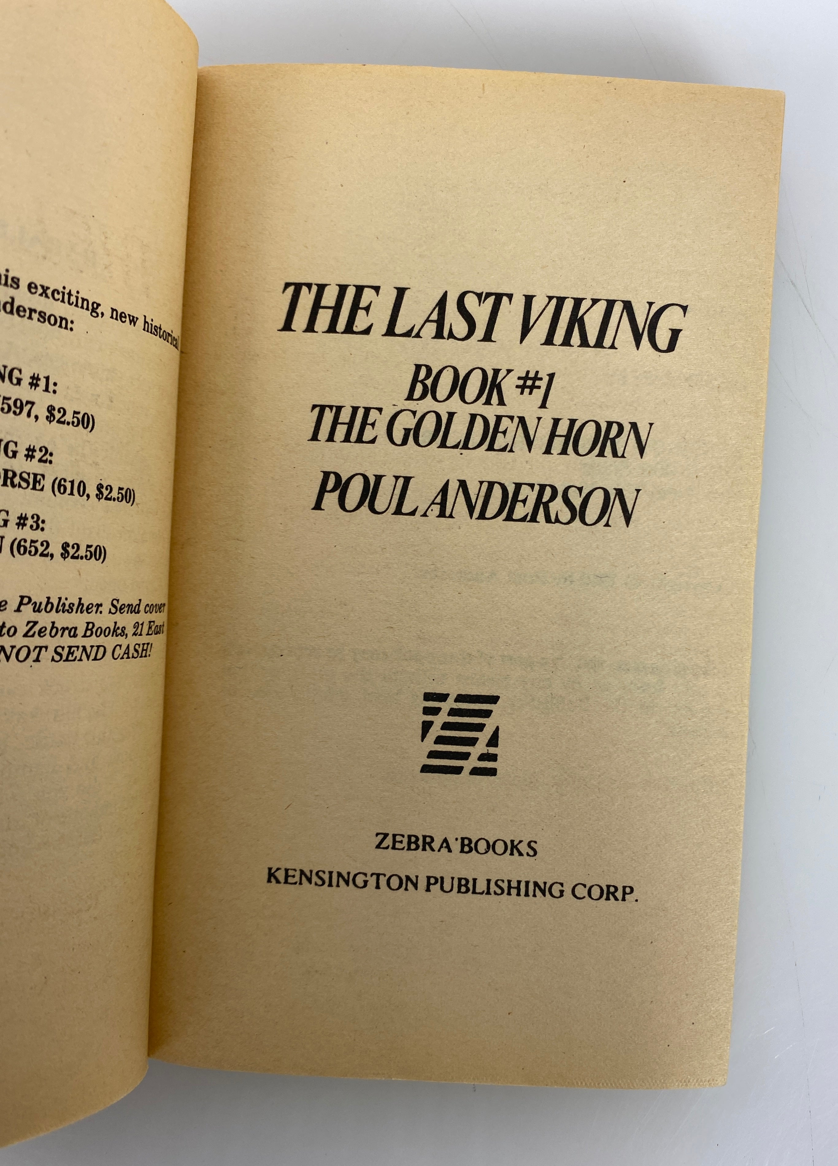 3 Vols: The Last Viking by Poul Anderson (1-3) 1980 SC