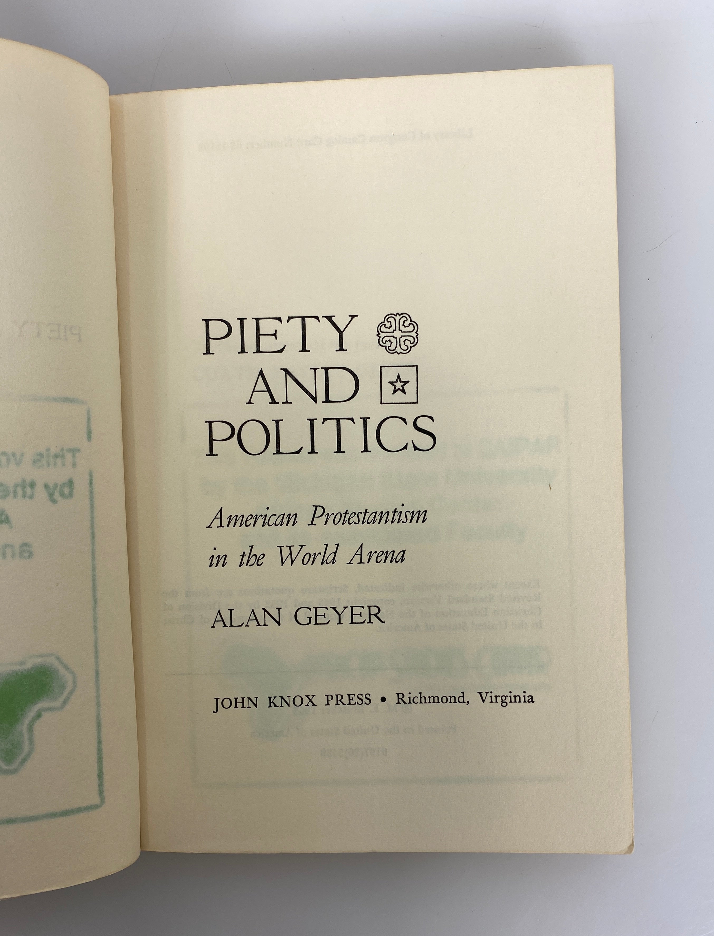 3 Vols: The Spirit of Protestantism/American Protestantism/Piety & Politics SC