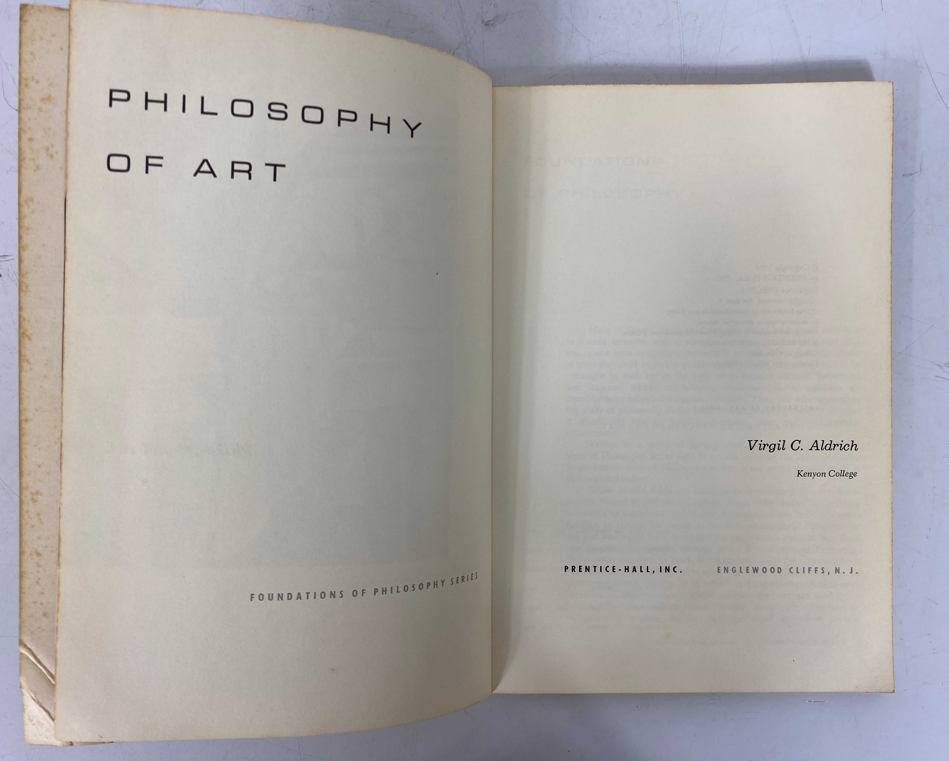3 Vols: Theory of Knowledge/Philosophy of Art/Logic Foundations of Philosophy SC