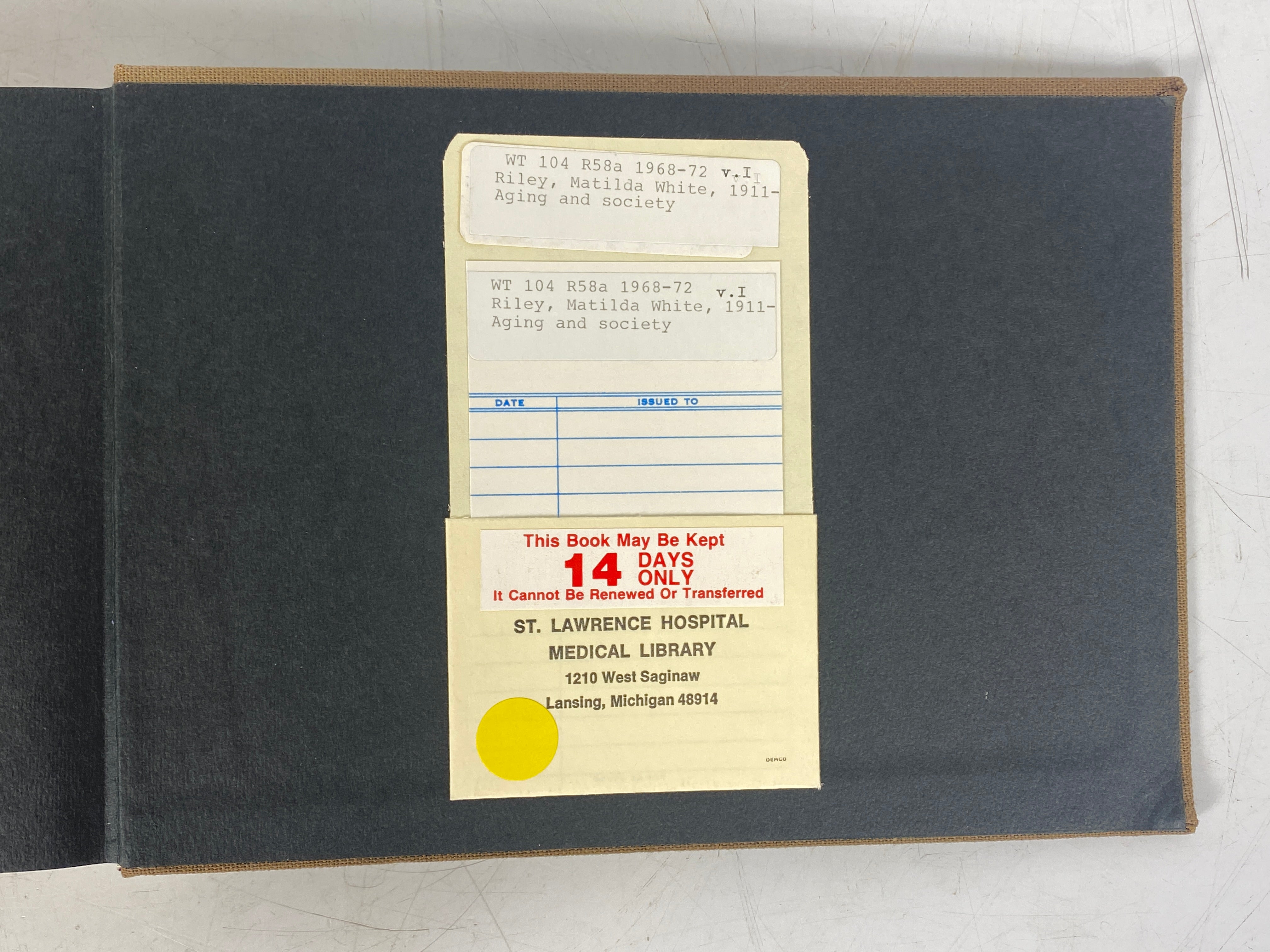 3 Volume Set: Aging and Society Riley/Foner/Johnson 1968-1972 Vintage HC Texts