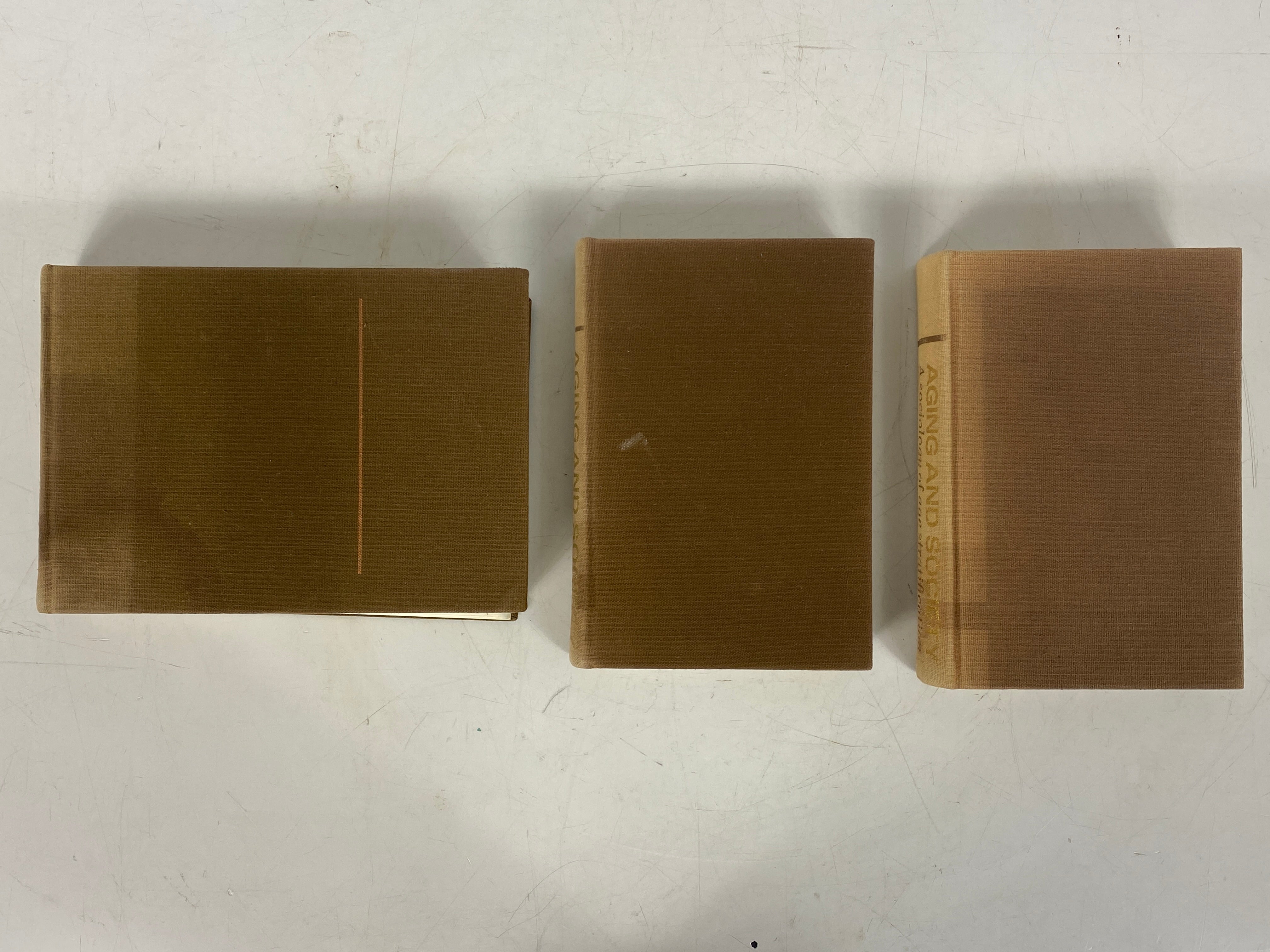 3 Volume Set: Aging and Society Riley/Foner/Johnson 1968-1972 Vintage HC Texts