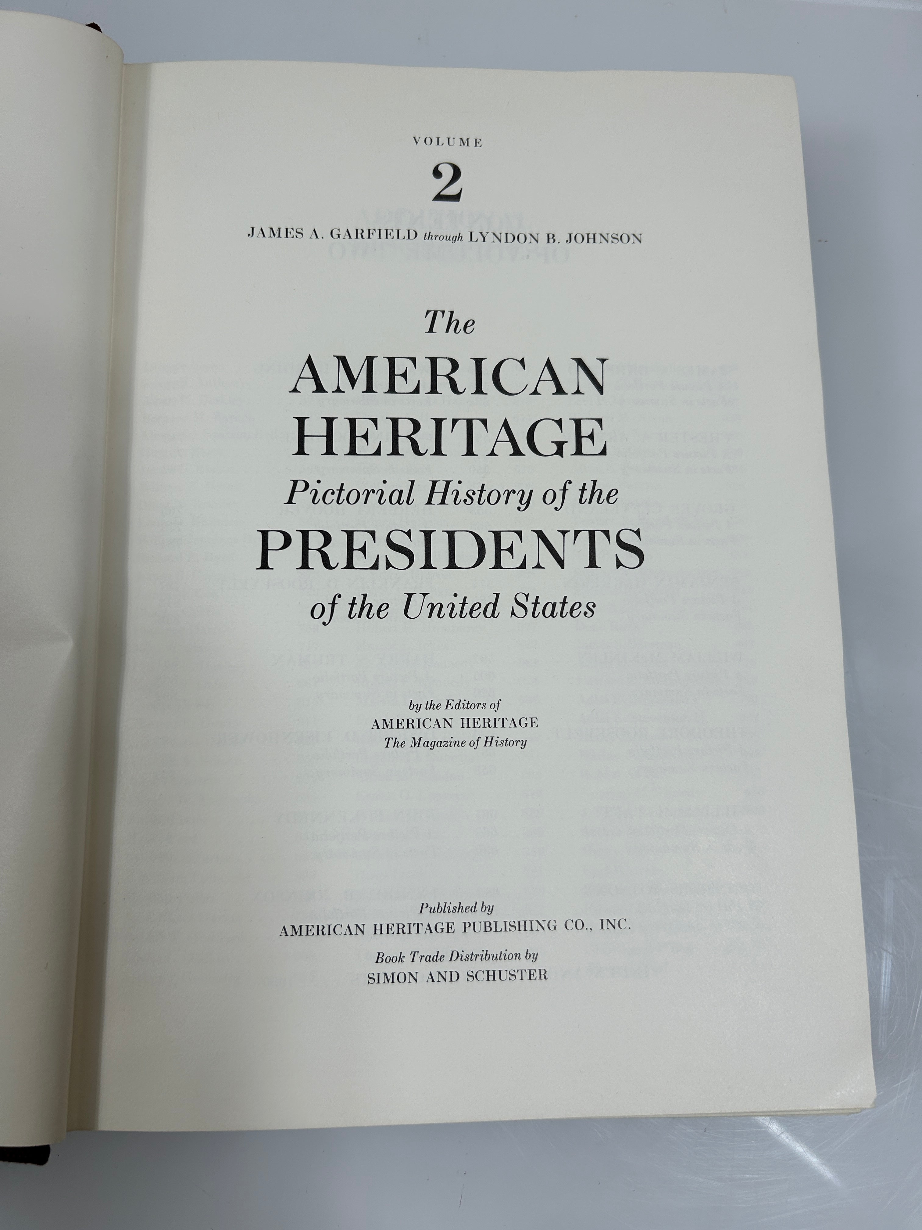 3 Volume Set: American Heritage History of the Presidents of the US 1968 HC SC
