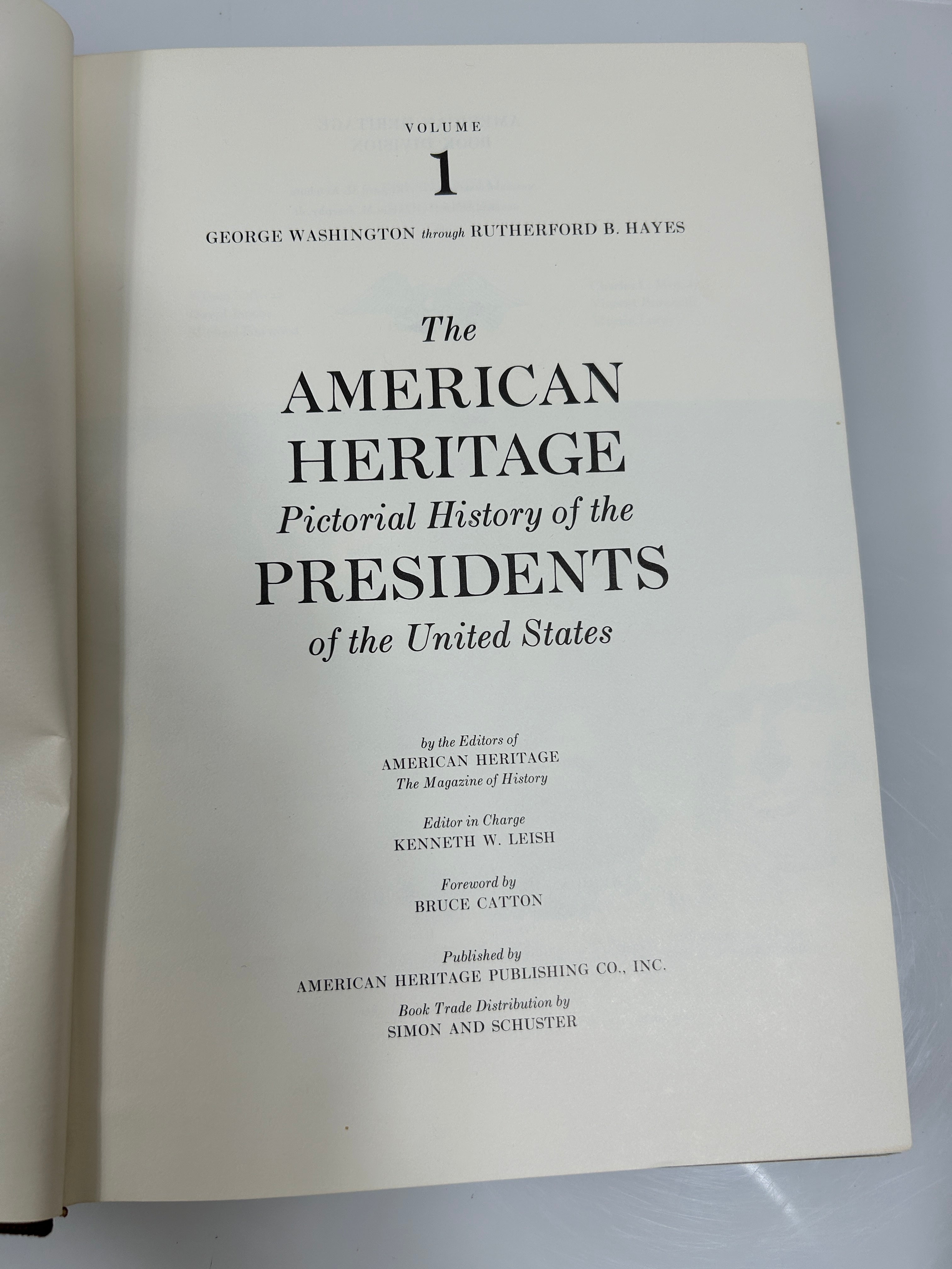 3 Volume Set: American Heritage History of the Presidents of the US 1968 HC SC