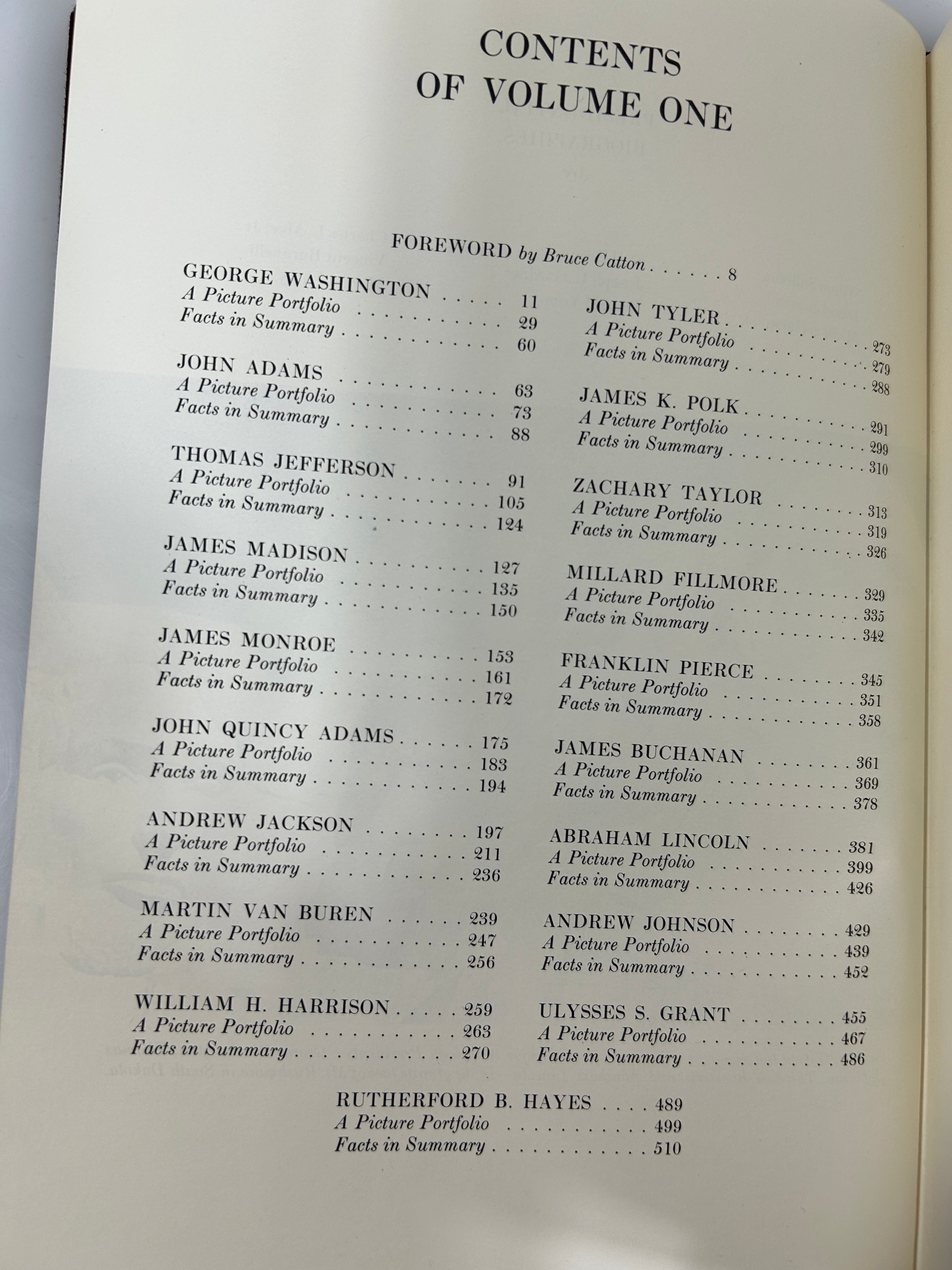 3 Volume Set: American Heritage History of the Presidents of the US 1968 HC SC