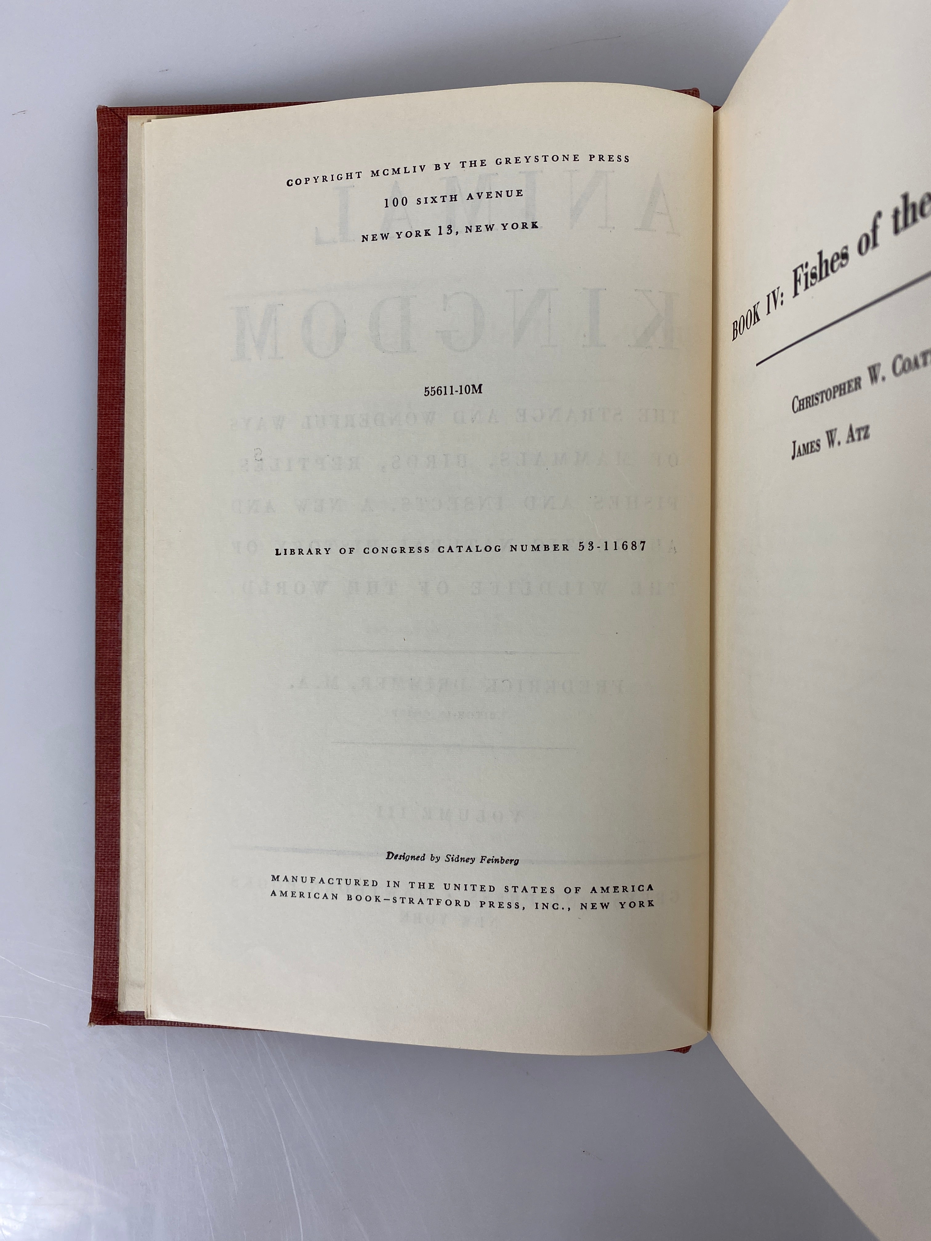 3 Volume Set: The Animal Kingdom by Frederick Drimmer 1954 Vintage HC