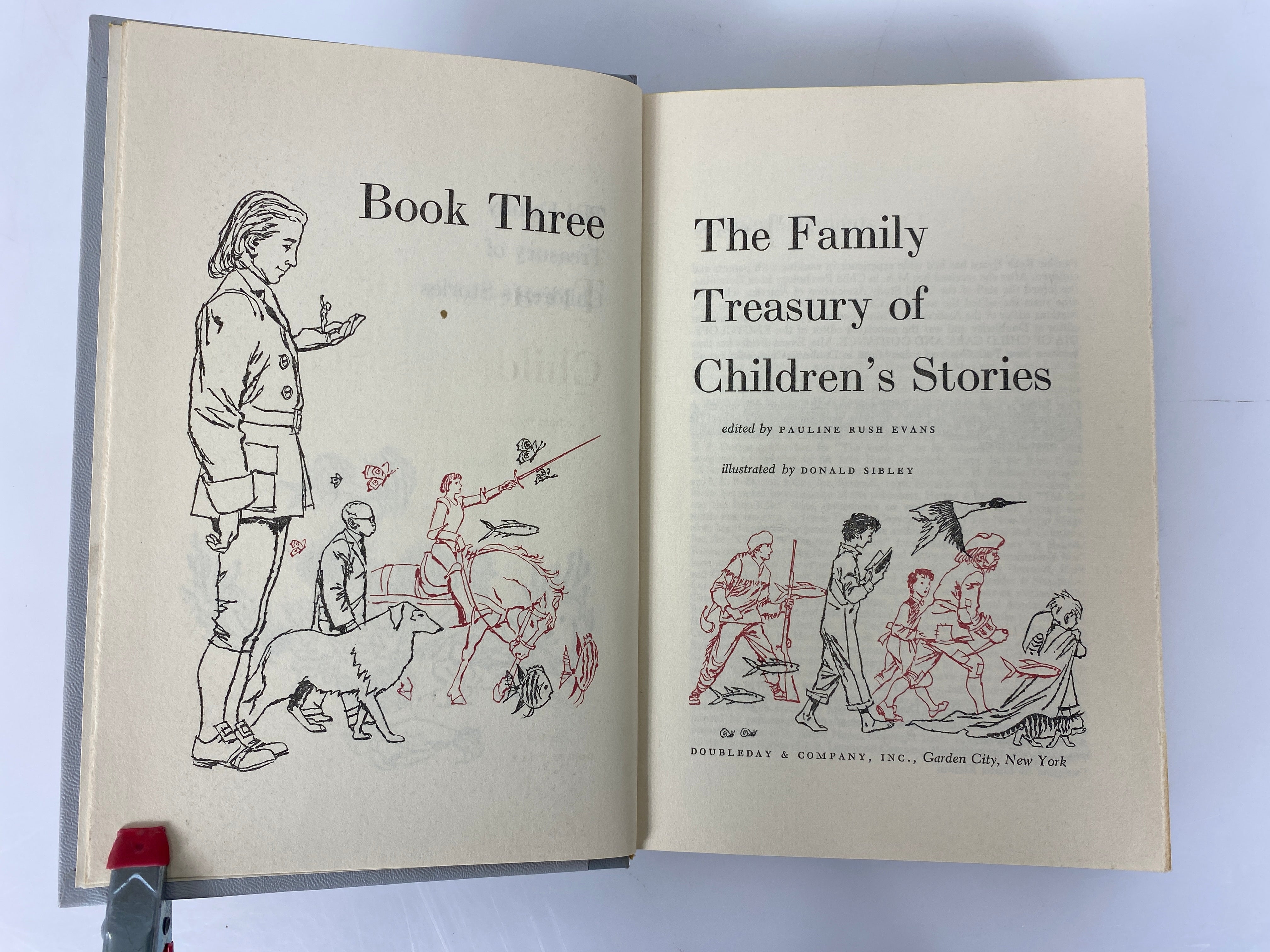 3 Volume Set: The Family Treasury of Children's Stories 1956 HC