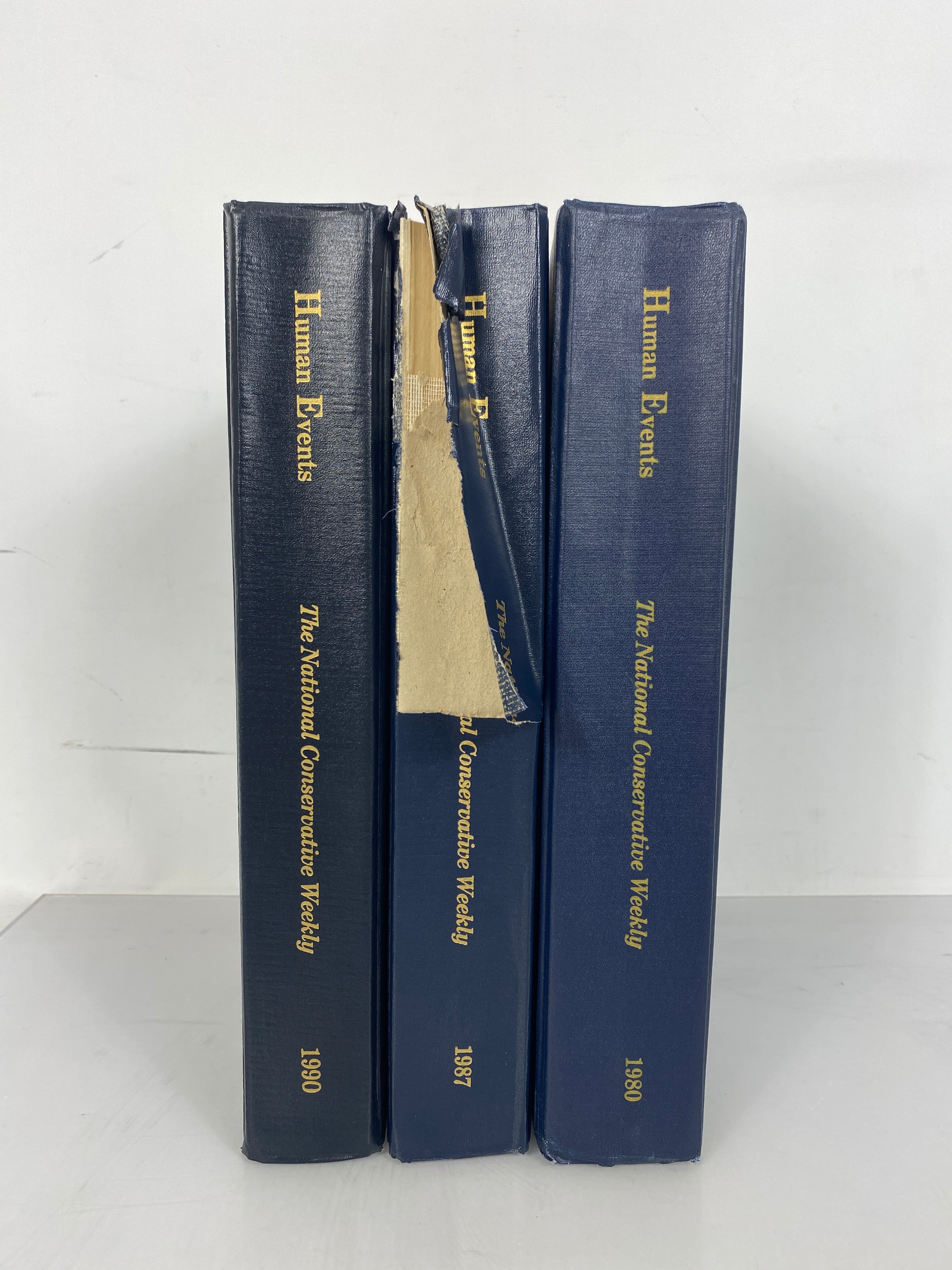 3 Volumes: Human Events The National Conservative Weekly Vintage HC
