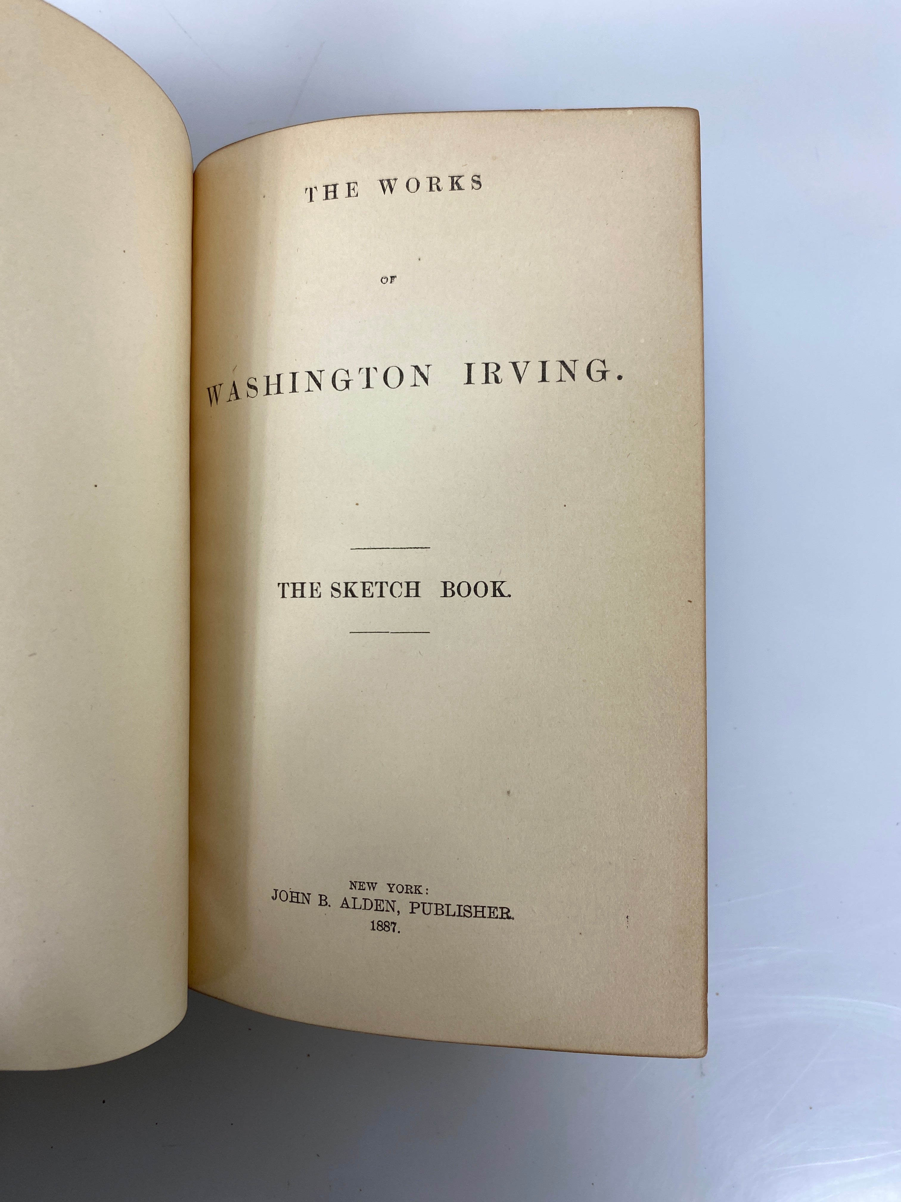 3 Volumes The Works of Washington Irving 1887 Columbus/Astoria/Knickerbocker HC