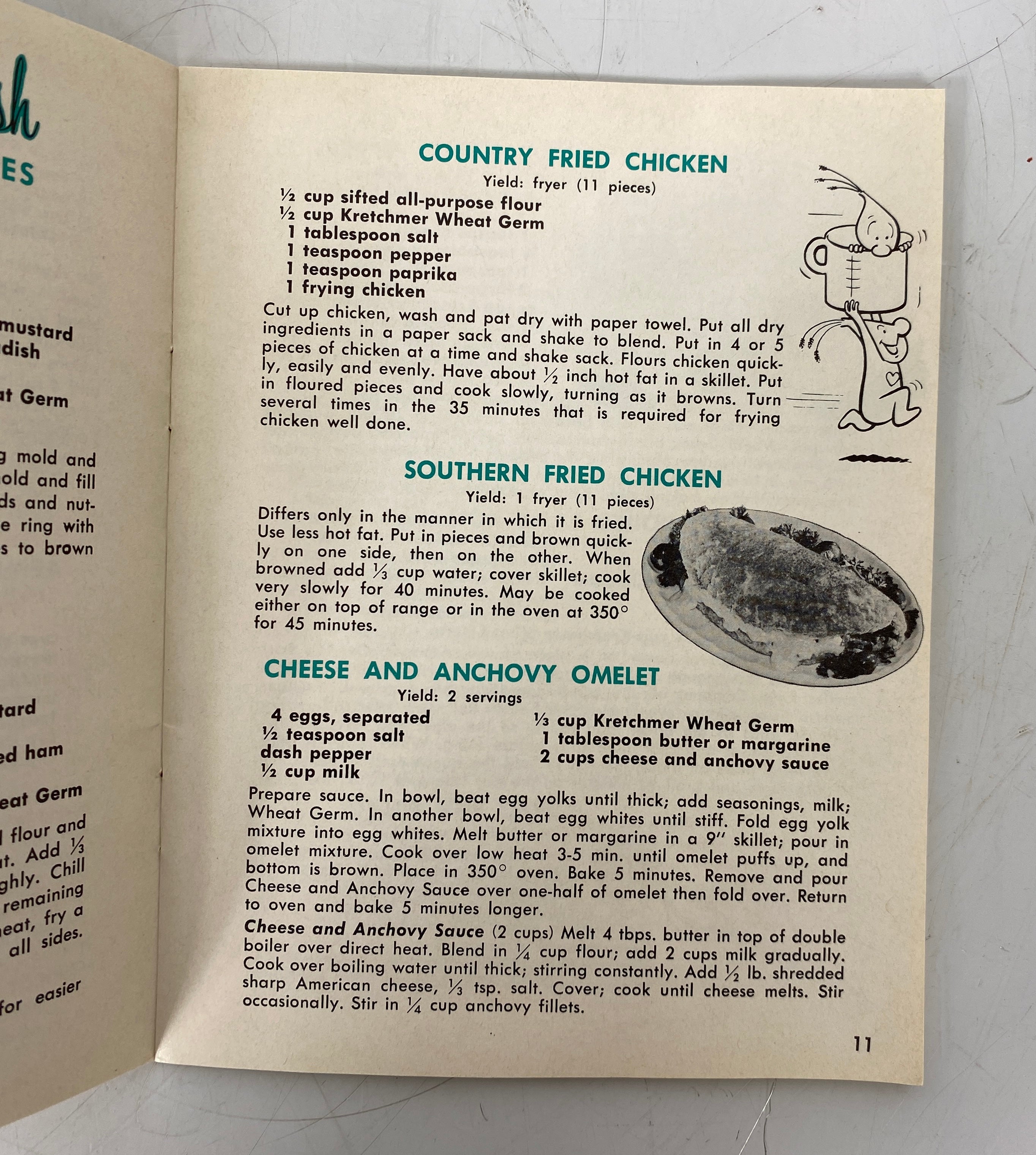 3 Vtg Booklets: Postum Health & Beauty/Kretchmer Wheat Germ/Duff's Bran Muffin
