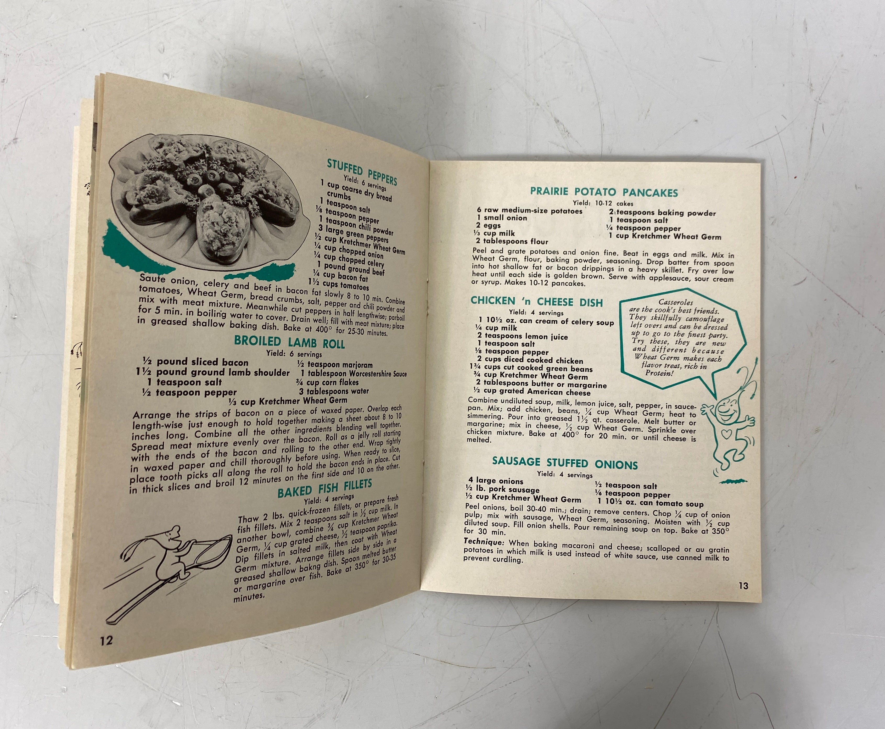 3 Vtg Booklets: Postum Health & Beauty/Kretchmer Wheat Germ/Duff's Bran Muffin