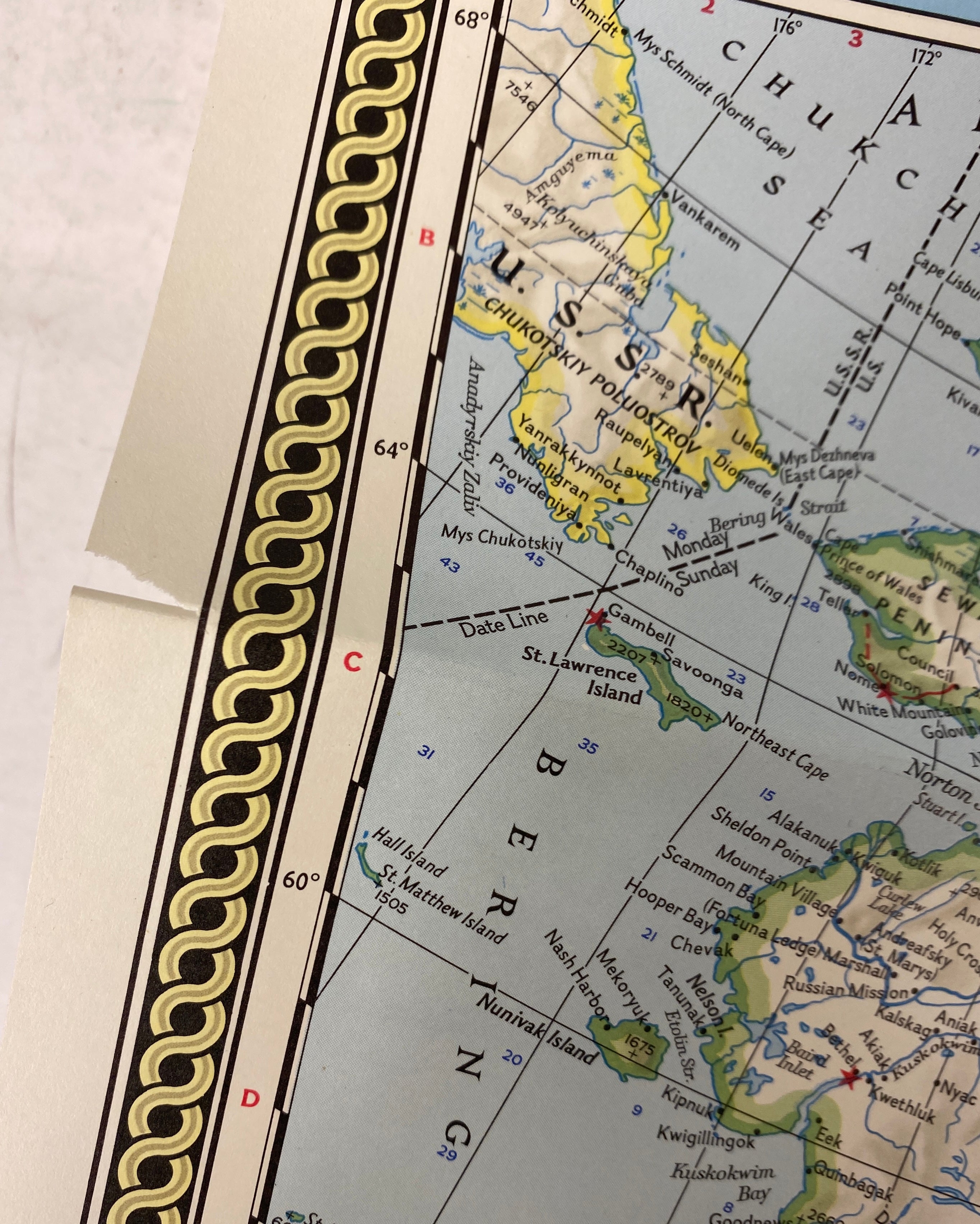 3 Vtg Nat Geo US Wall Maps incl Portrait USA/Territorial Growth of the US