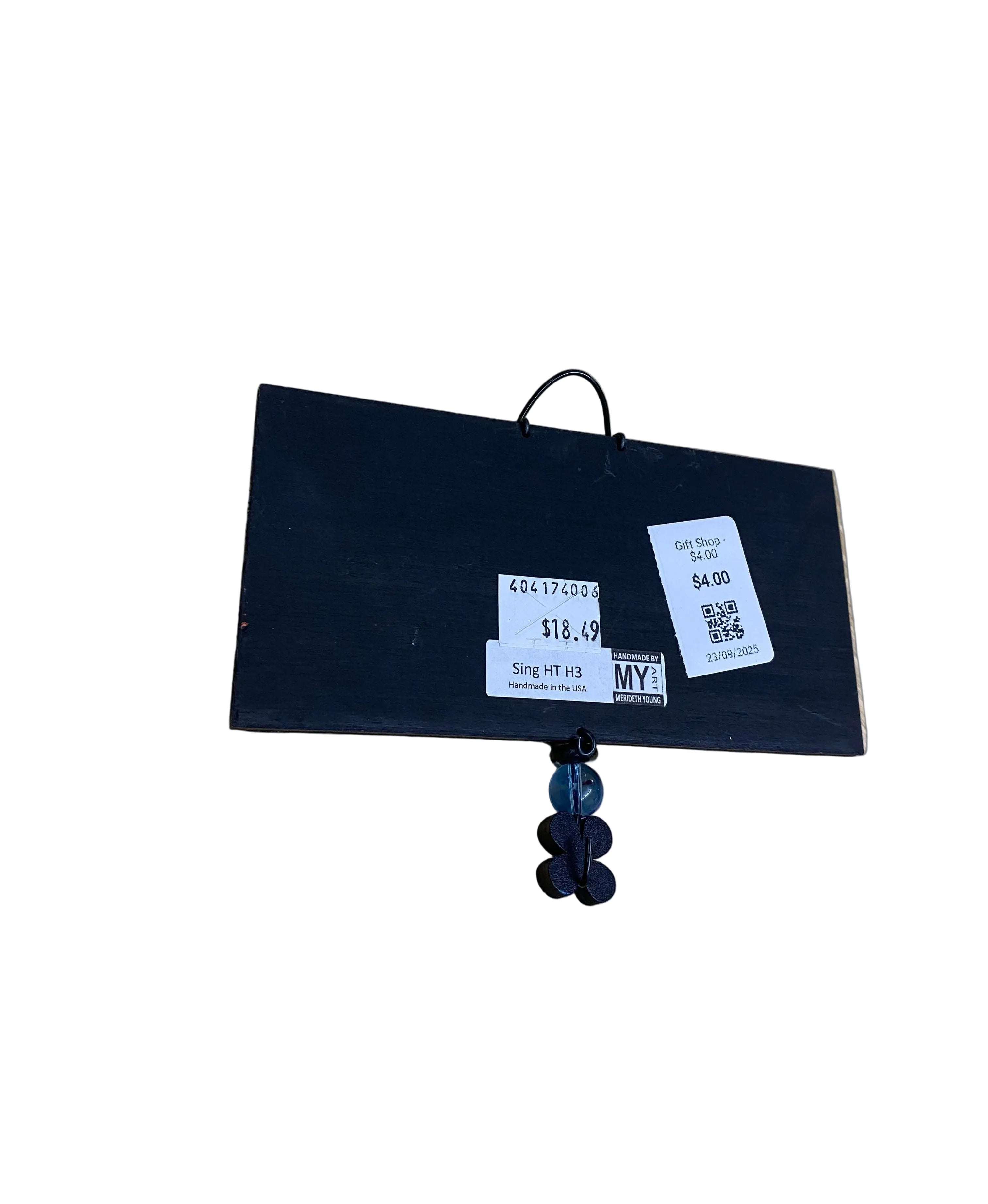 Handmade "Sing Out" Blue Bird Decorative Hanging Wall Plaque