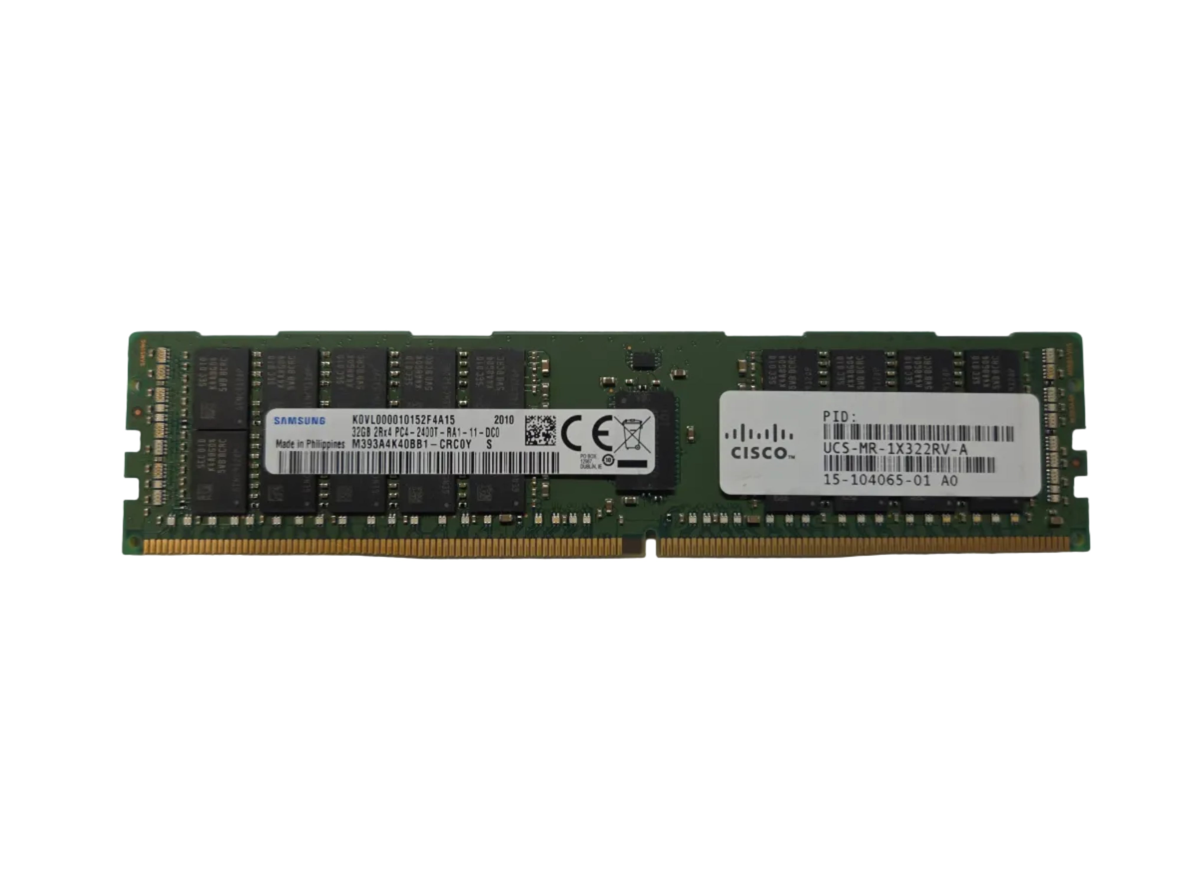 32GB 2Rx4 PC4-19200 DDR4-2400 ECC Registered RAM
