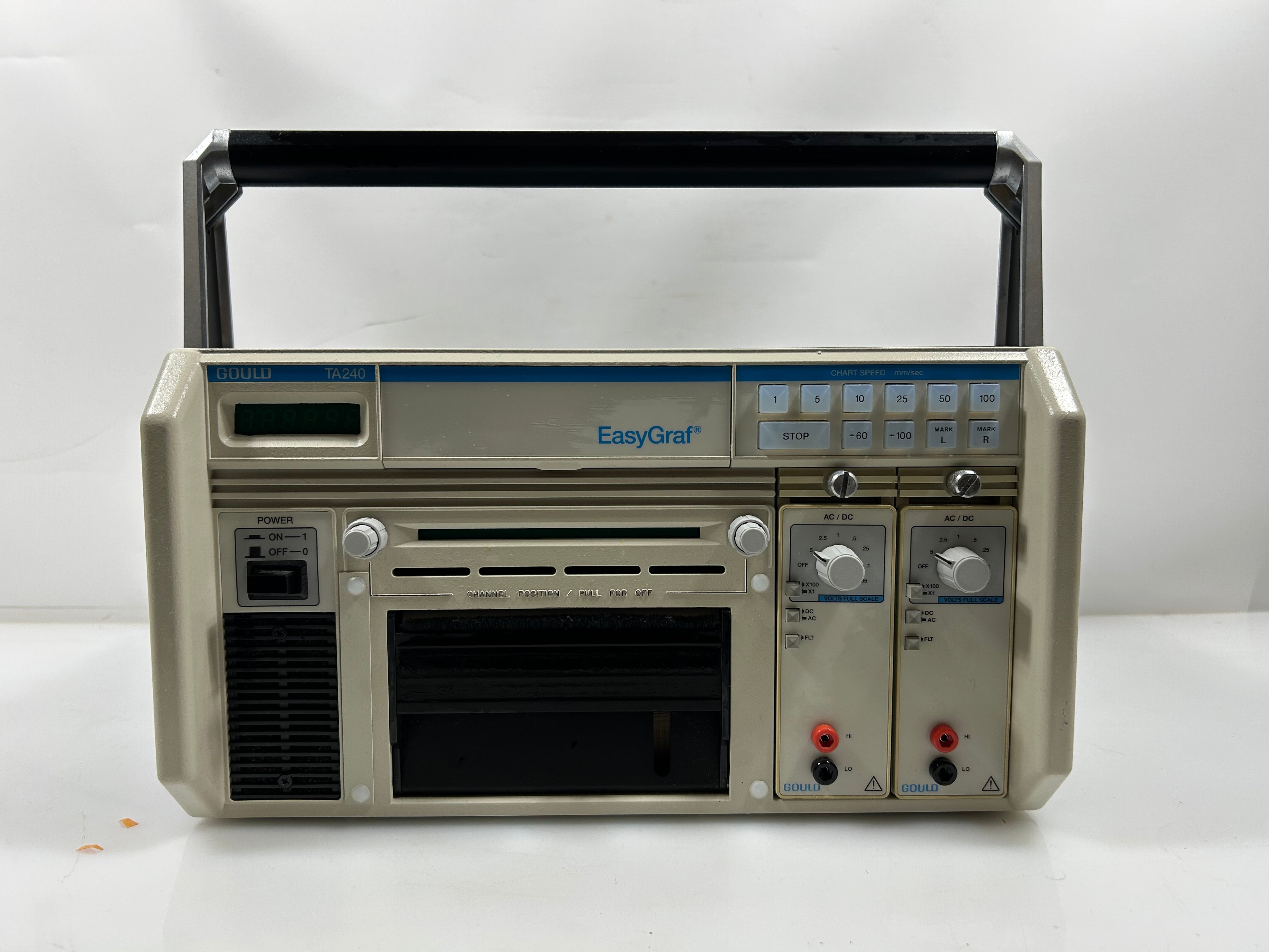 Gould TA240 EasyGraf Portable Two-Channel Thermal Array Chart Recorder
