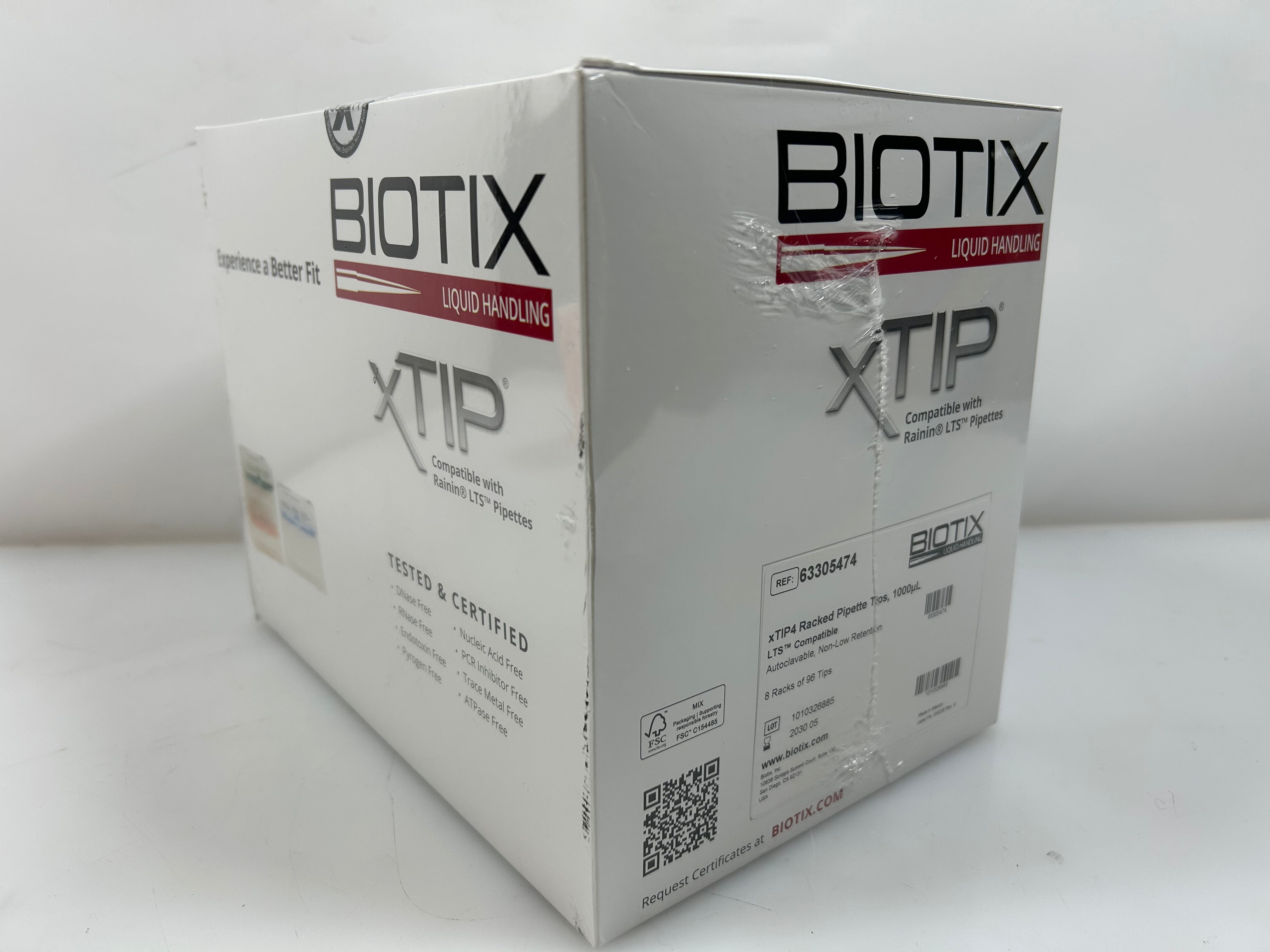 Biotix XTIP4 Racked Pipette tips