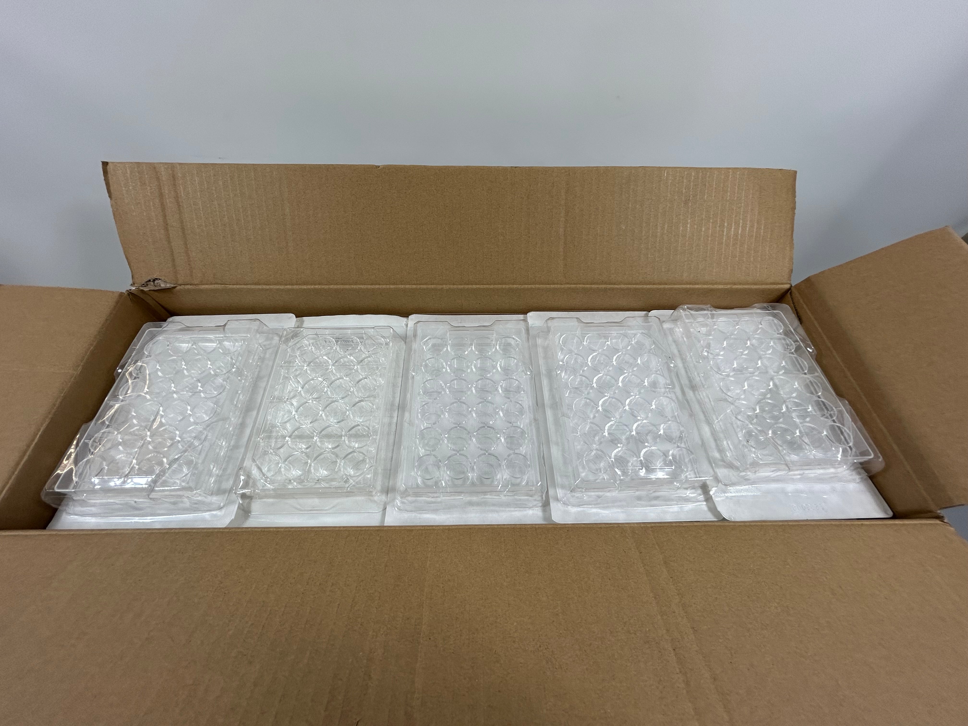 Falcon/Fisher Brand 55 Count Tissue Culture Plate 24 Wells Flat Bottom *New*