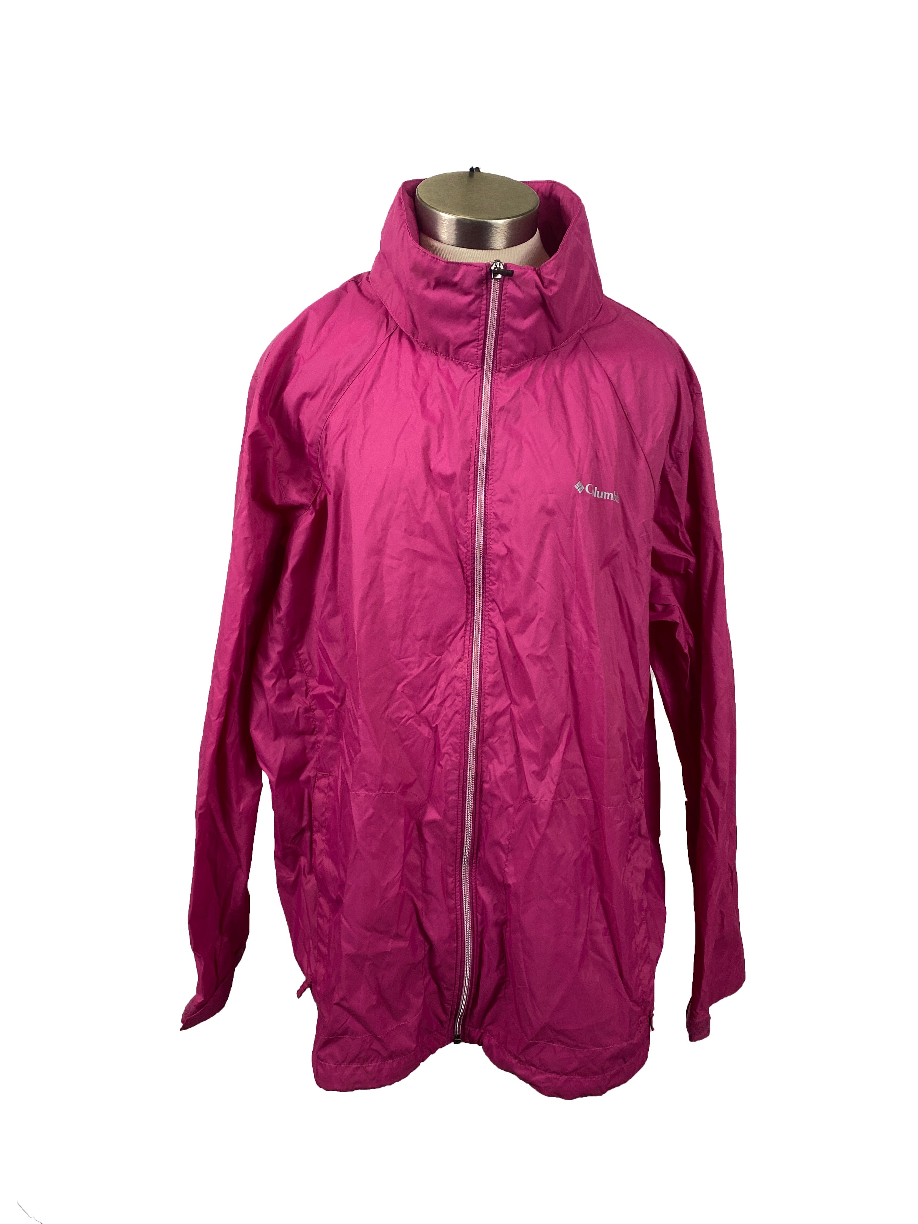 Columbia Pink Rain Jacket Women's 3X
