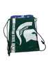 Green MSU Drawstring Bag