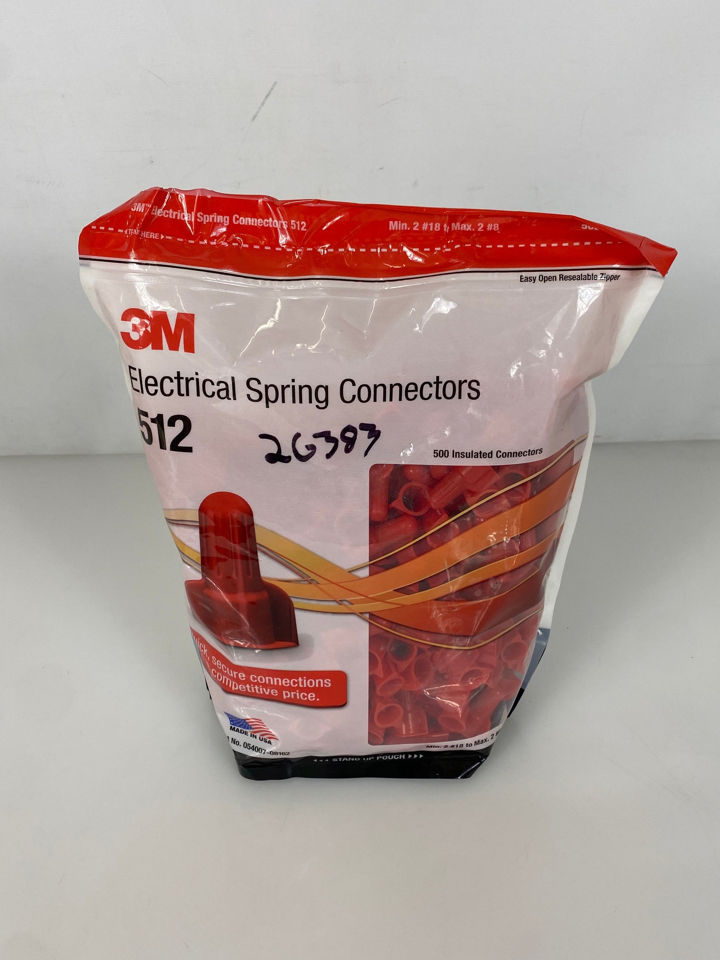 3M 500 Pack of Red Electrical Spring Connectors