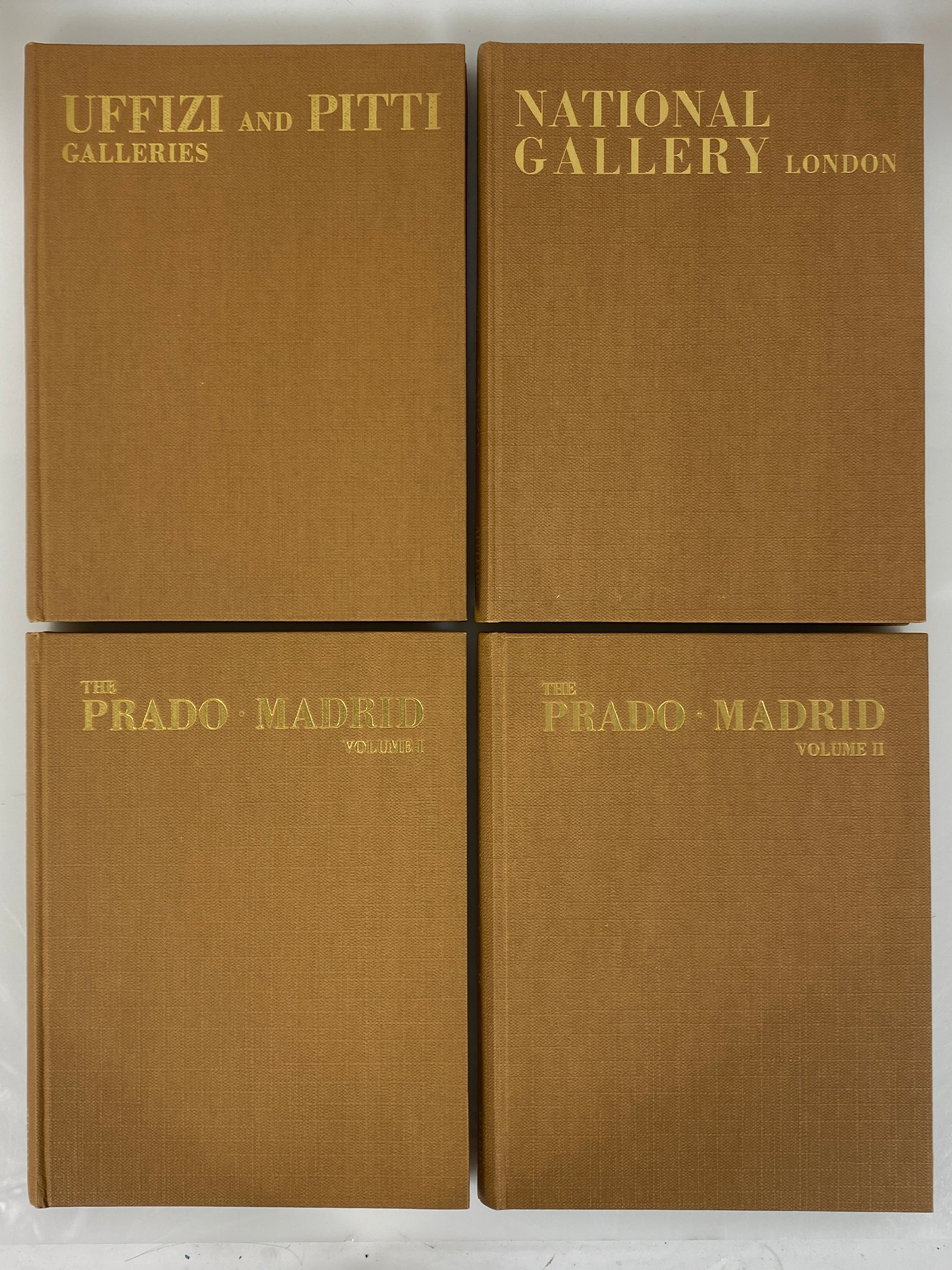4 Art Books: Uffizi & Pitti Galleries/National Gallery/The Prado HCDJ Slipcase