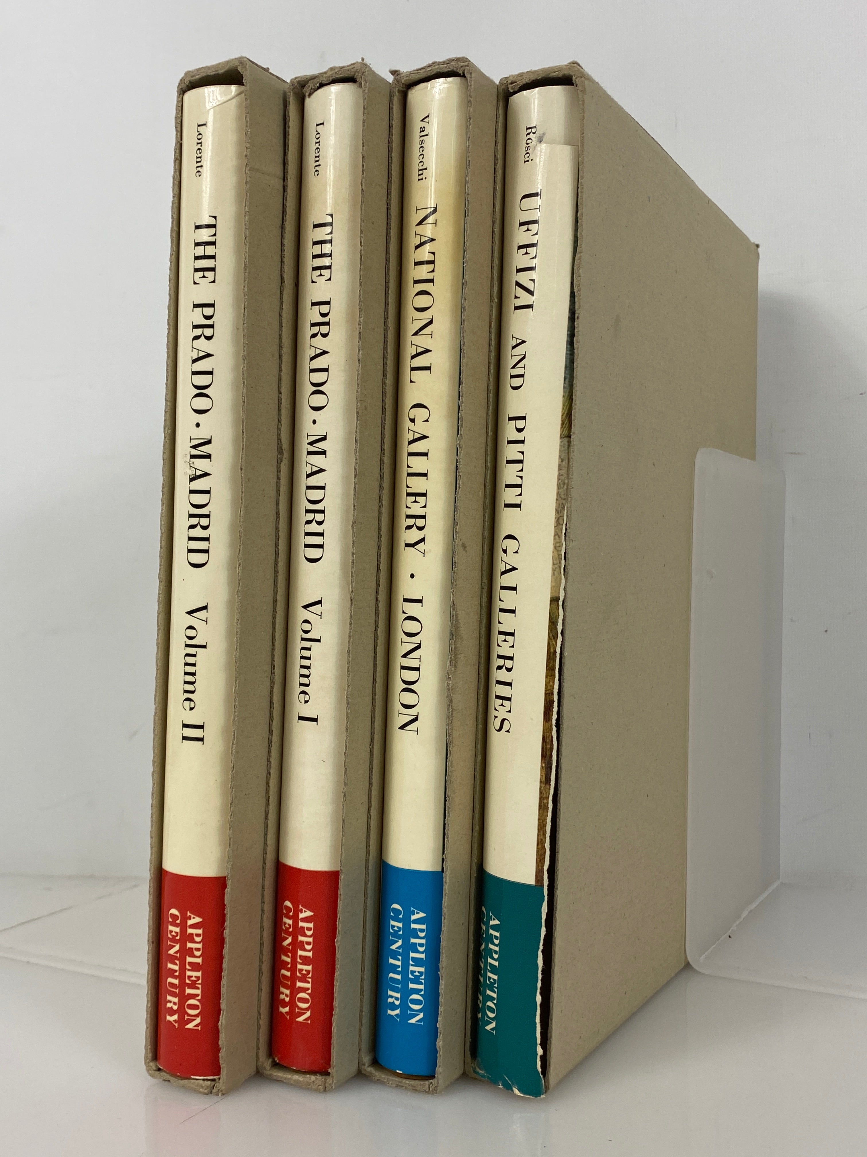 4 Art Books: Uffizi & Pitti Galleries/National Gallery/The Prado HCDJ Slipcase