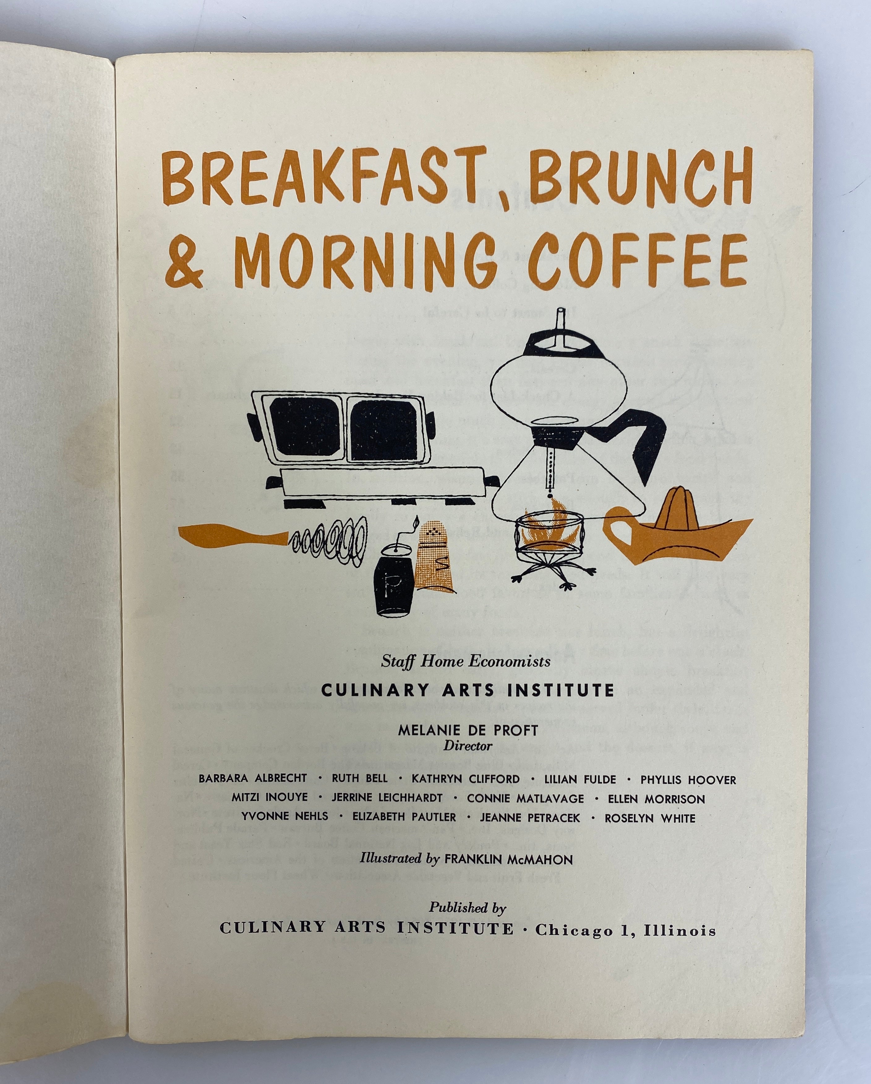 4 Culinary Arts Institute Recipe Books: Cake/Casserole/Breakfast/Sunday Suppers