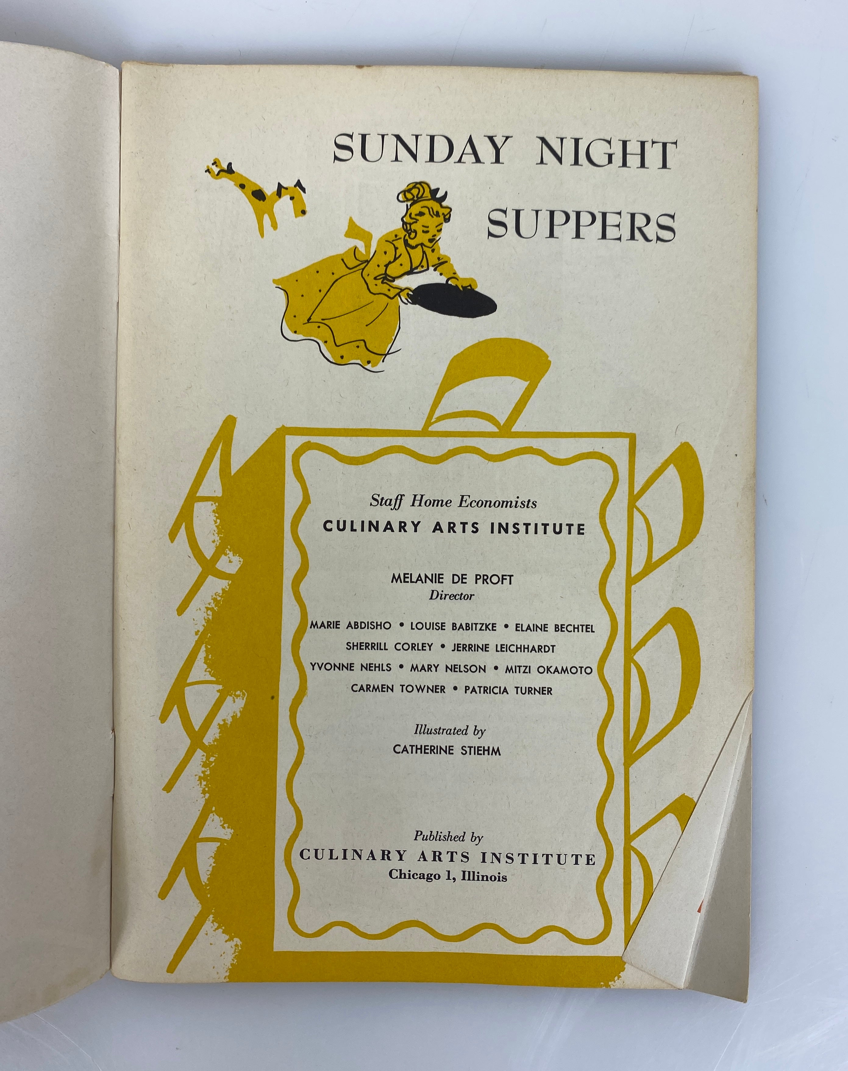 4 Culinary Arts Institute Recipe Books: Cake/Casserole/Breakfast/Sunday Suppers