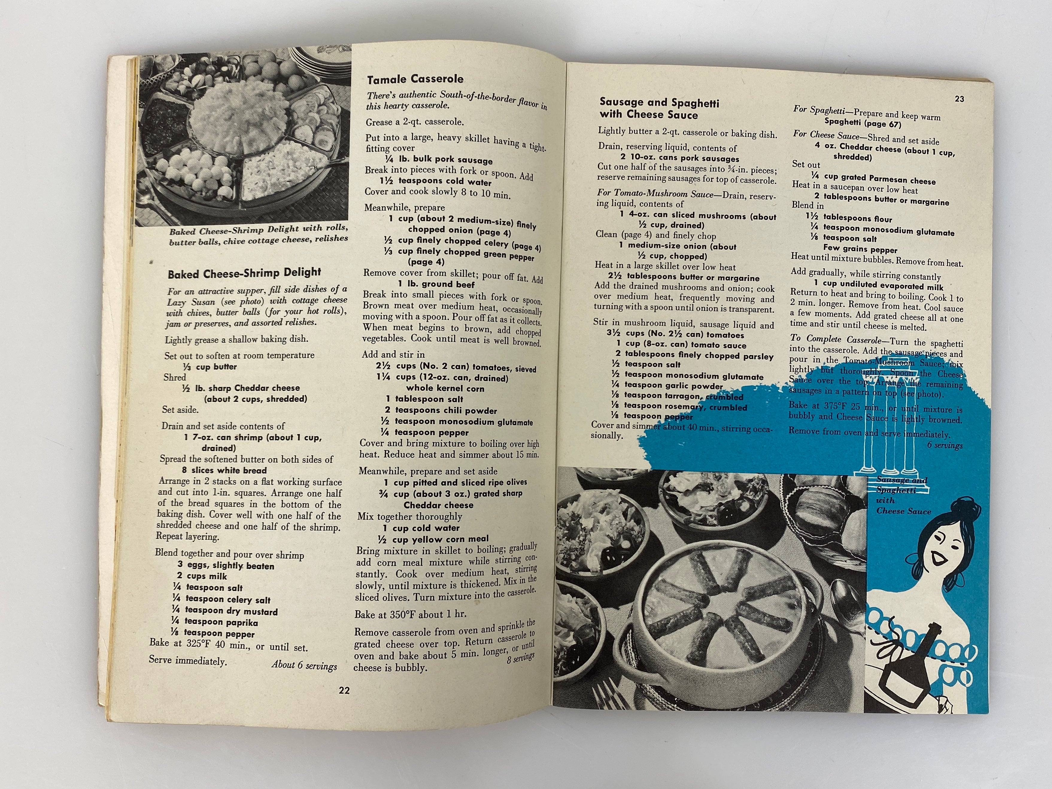 4 Culinary Arts Institute Recipe Books: Cake/Casserole/Breakfast/Sunday Suppers