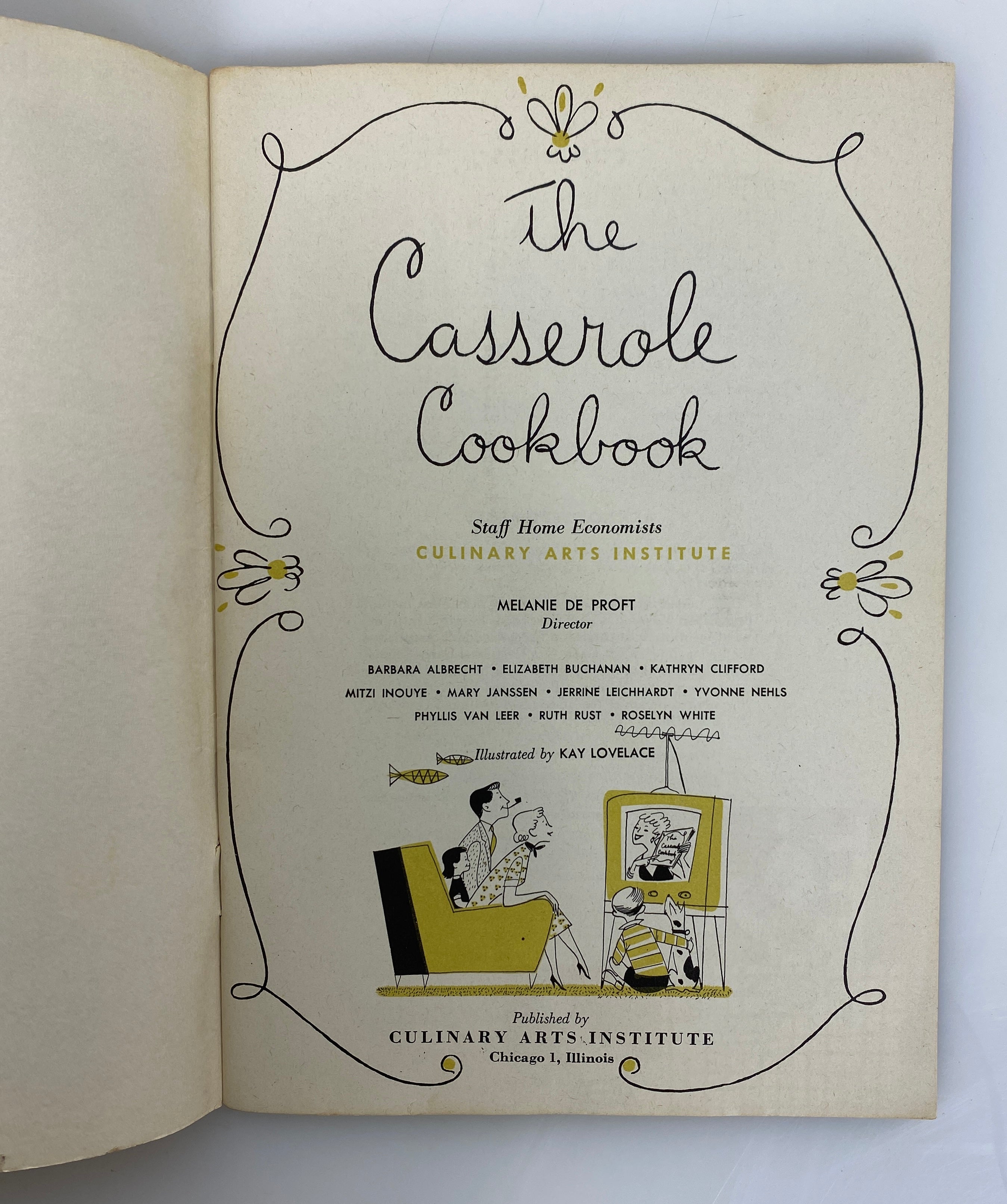4 Culinary Arts Institute Recipe Books: Cake/Casserole/Breakfast/Sunday Suppers