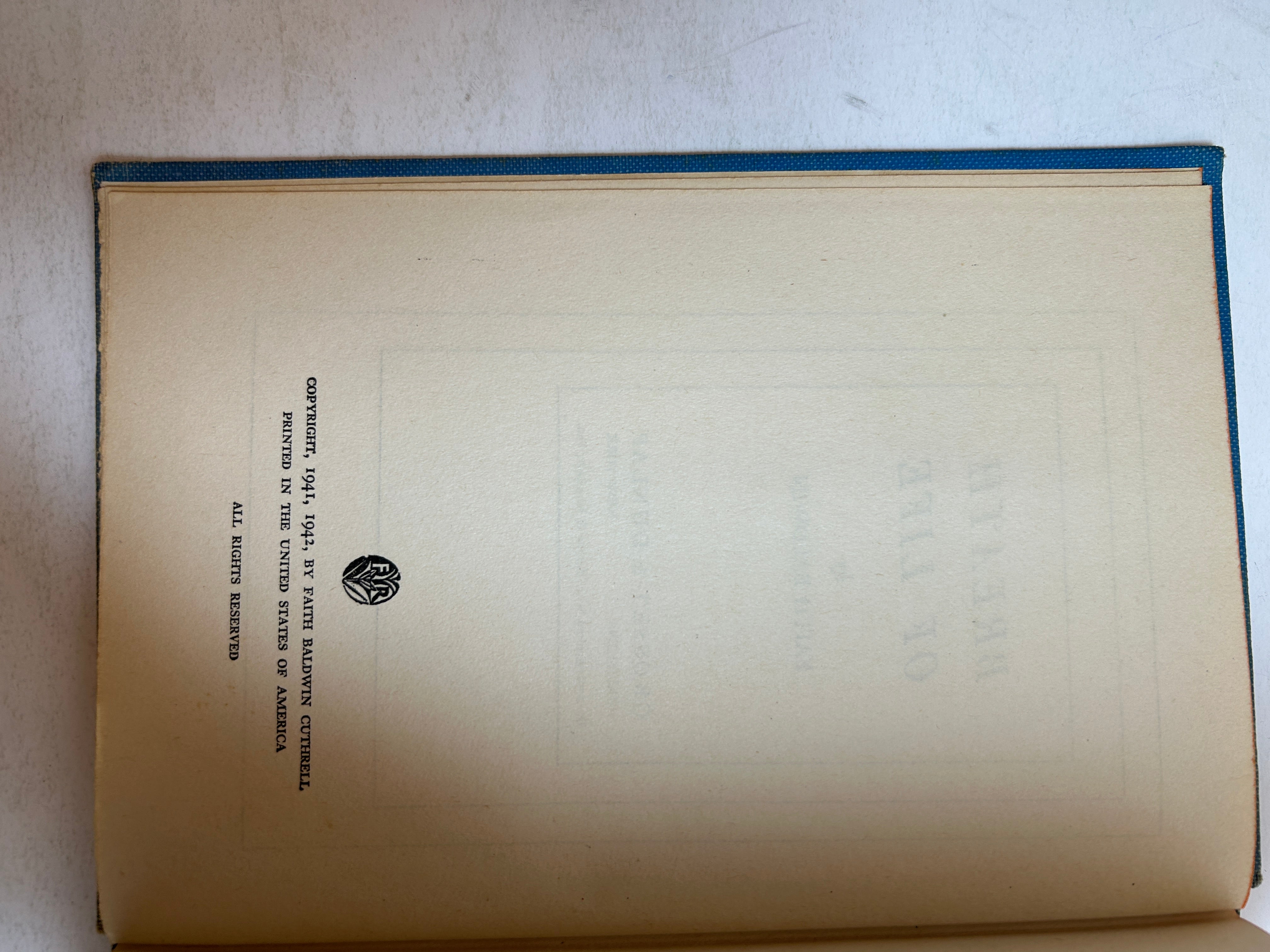 4 Faith Baldwin incl Hotel Hostess/Face Toward the Spring/The Heart Remembers