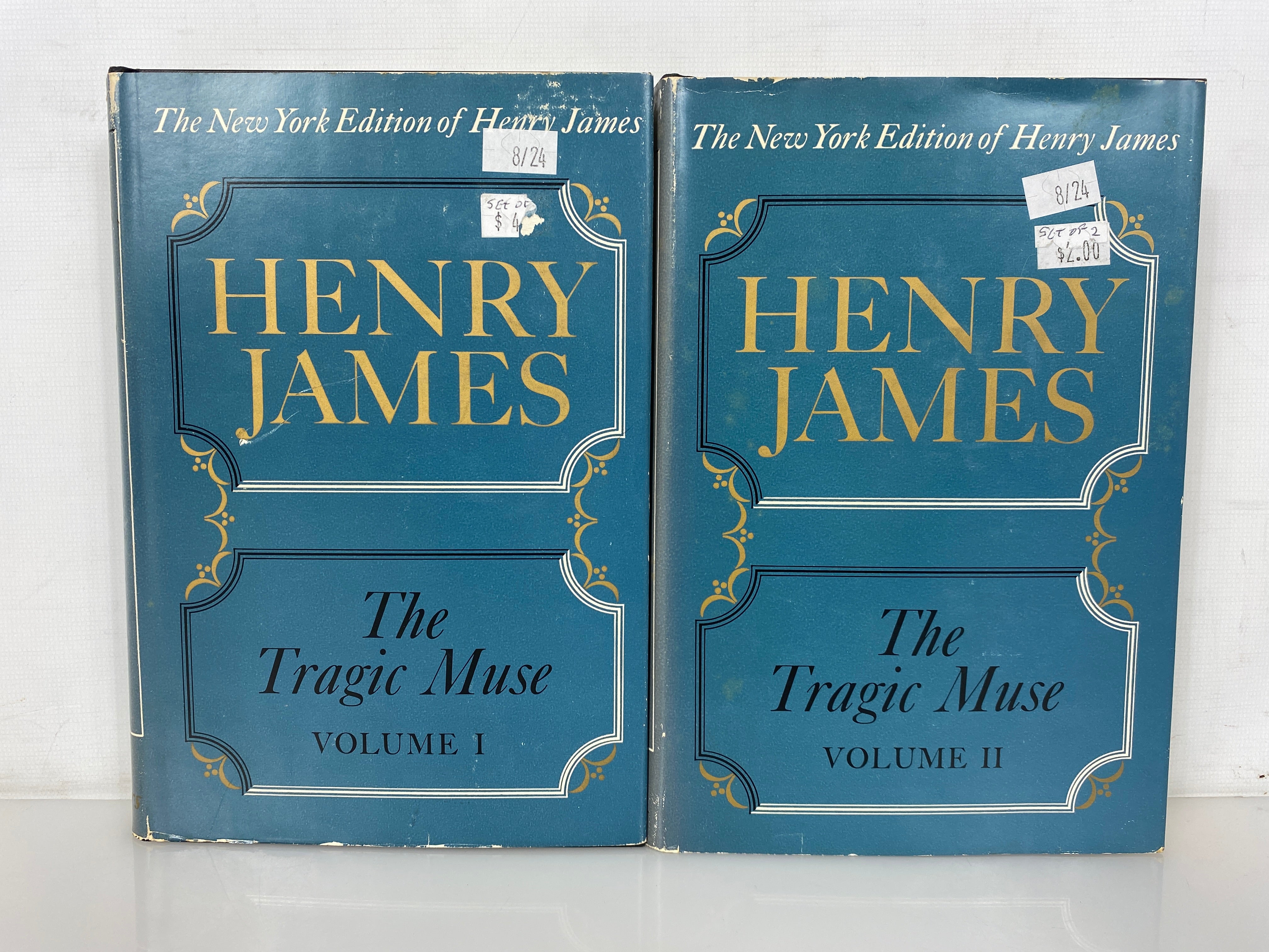 4 Henry James: The Tragic Muse I & II/The Princess Casamassima I & II HC DJ