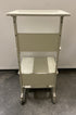 4 Shelved Cream Colored Rolling Cart