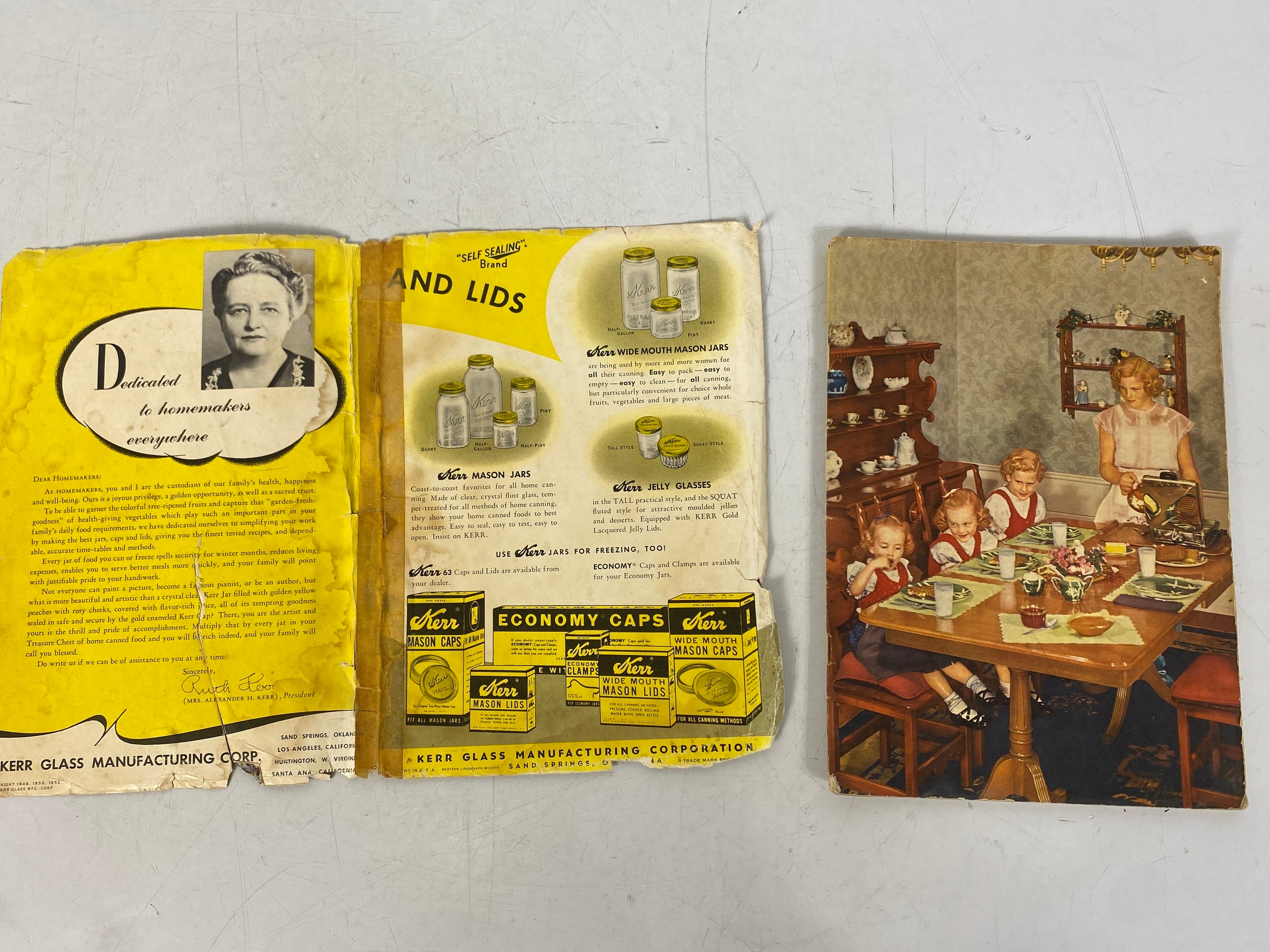 4 Vintage Home Canning: Kerr/General Foods/Parowax/USDA 1945-57 SC