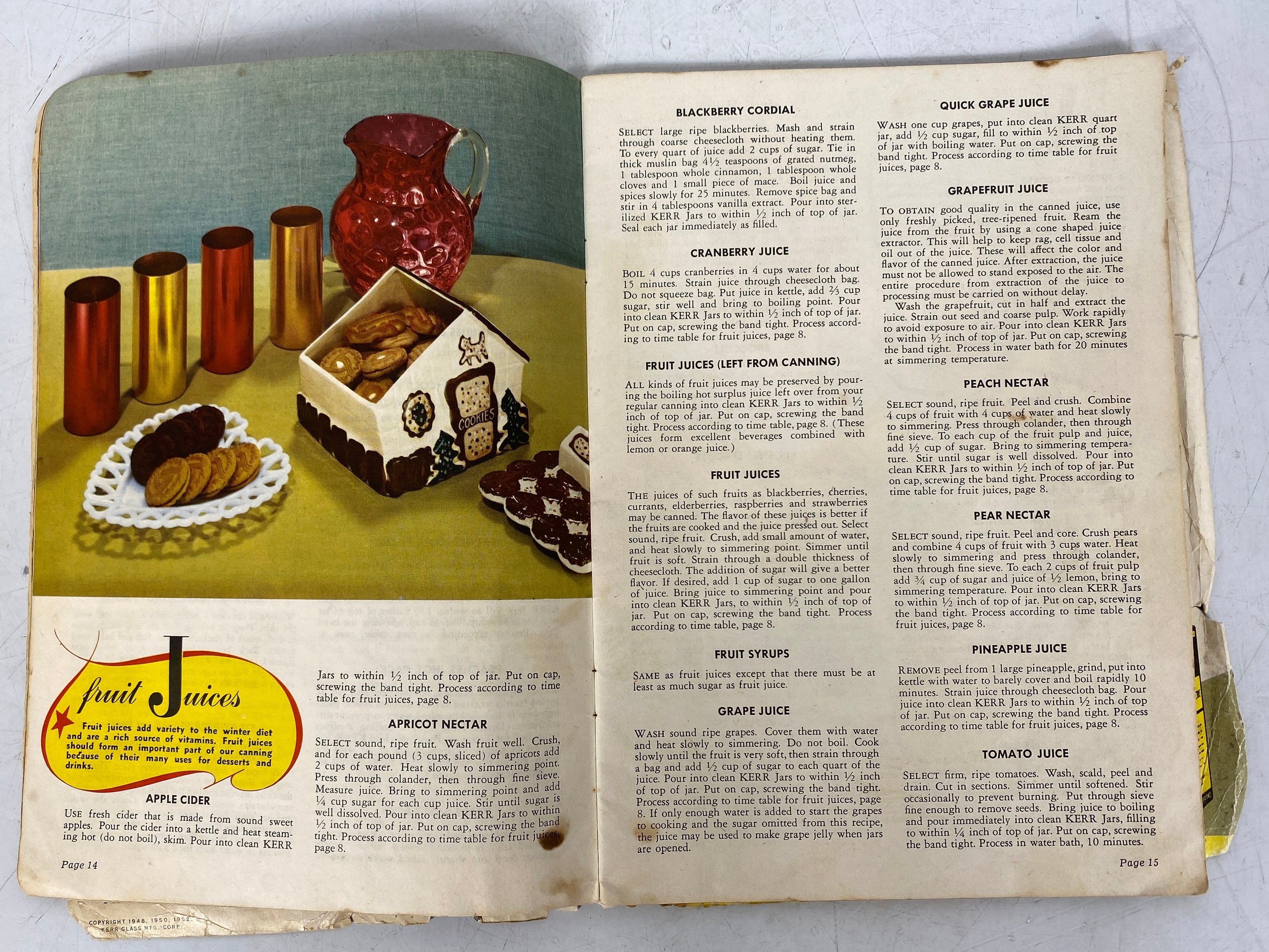 4 Vintage Home Canning: Kerr/General Foods/Parowax/USDA 1945-57 SC